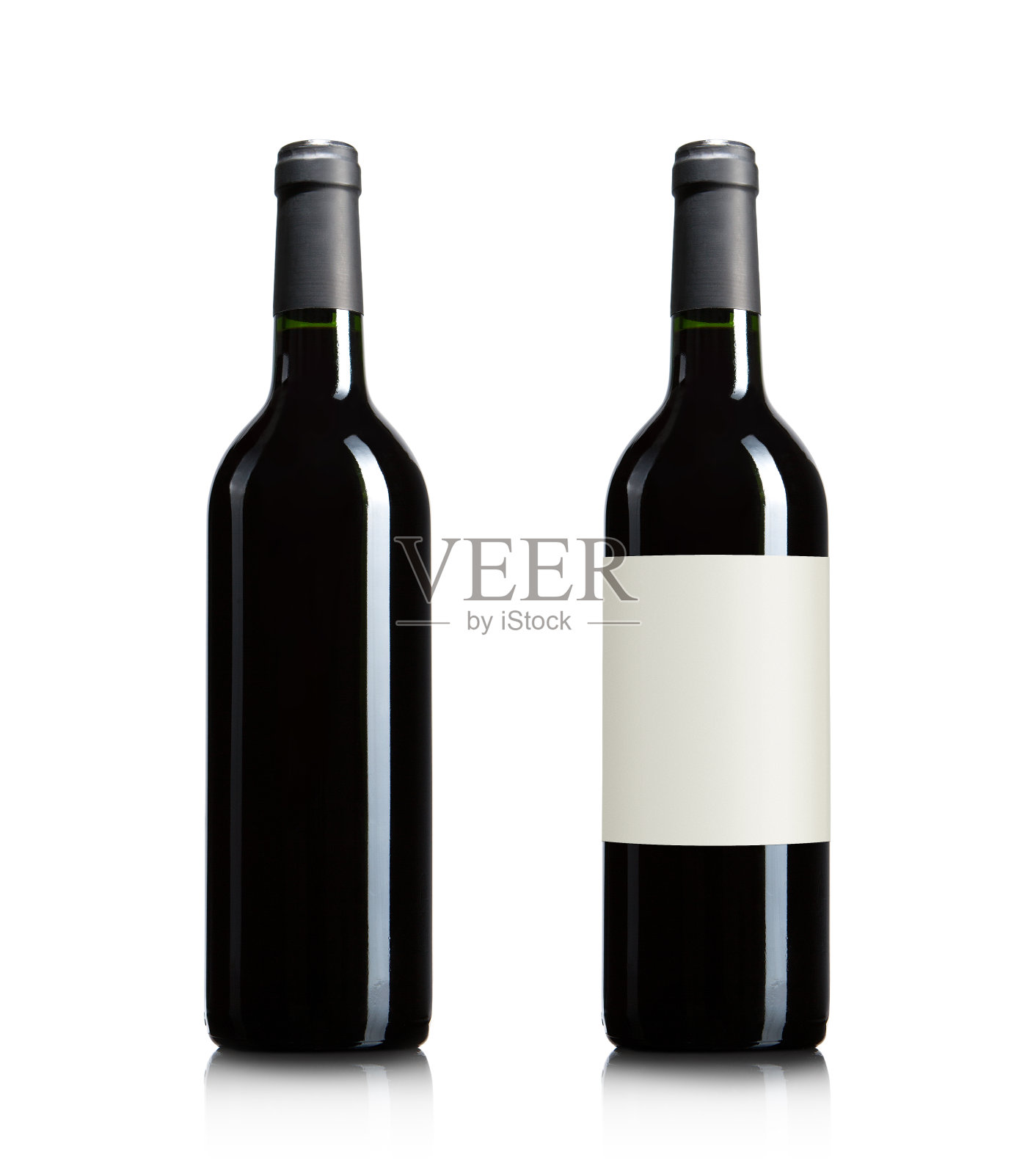 红葡萄酒酒瓶与白酒分离照片摄影图片