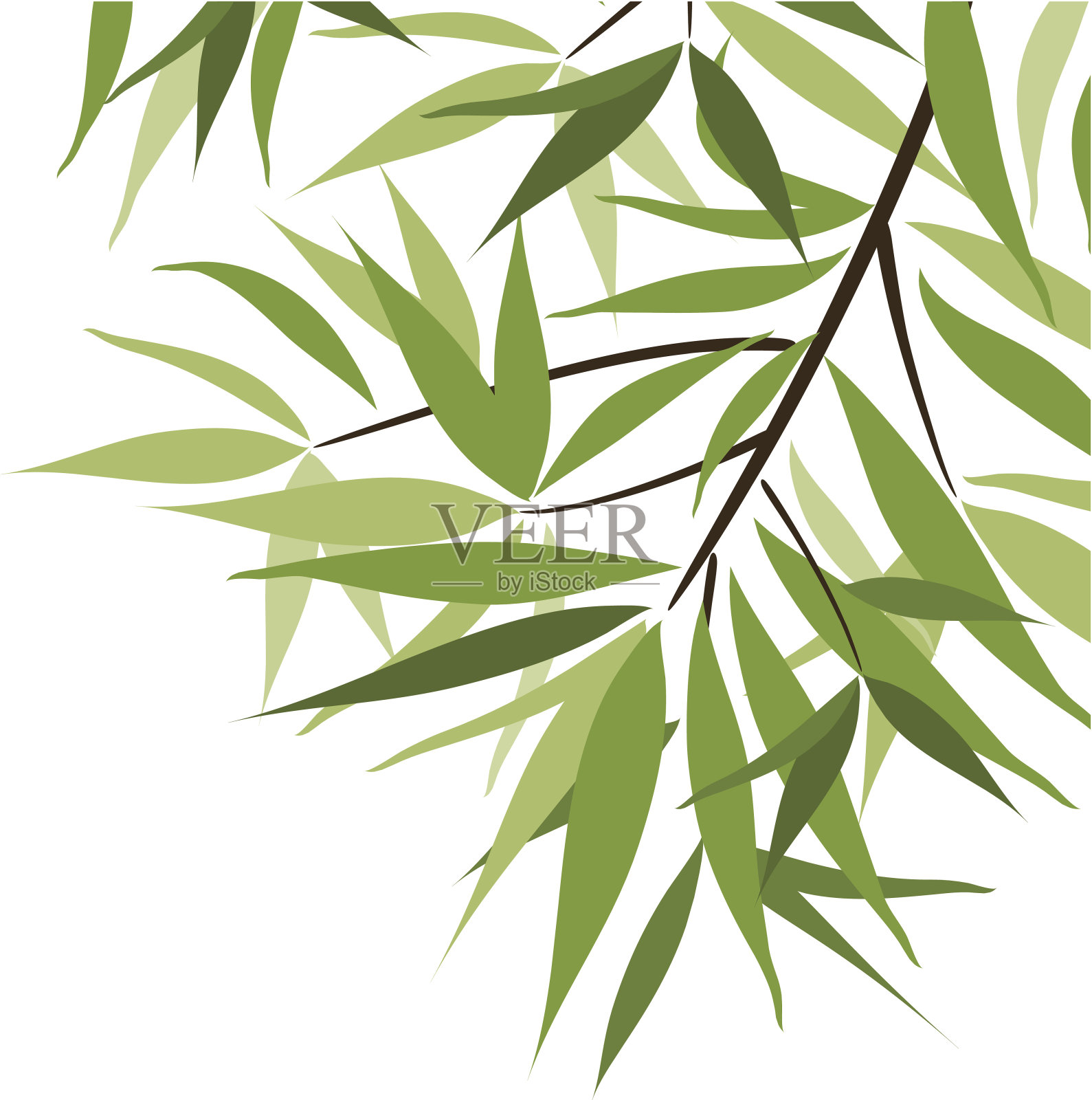 竹子的背景插画图片素材