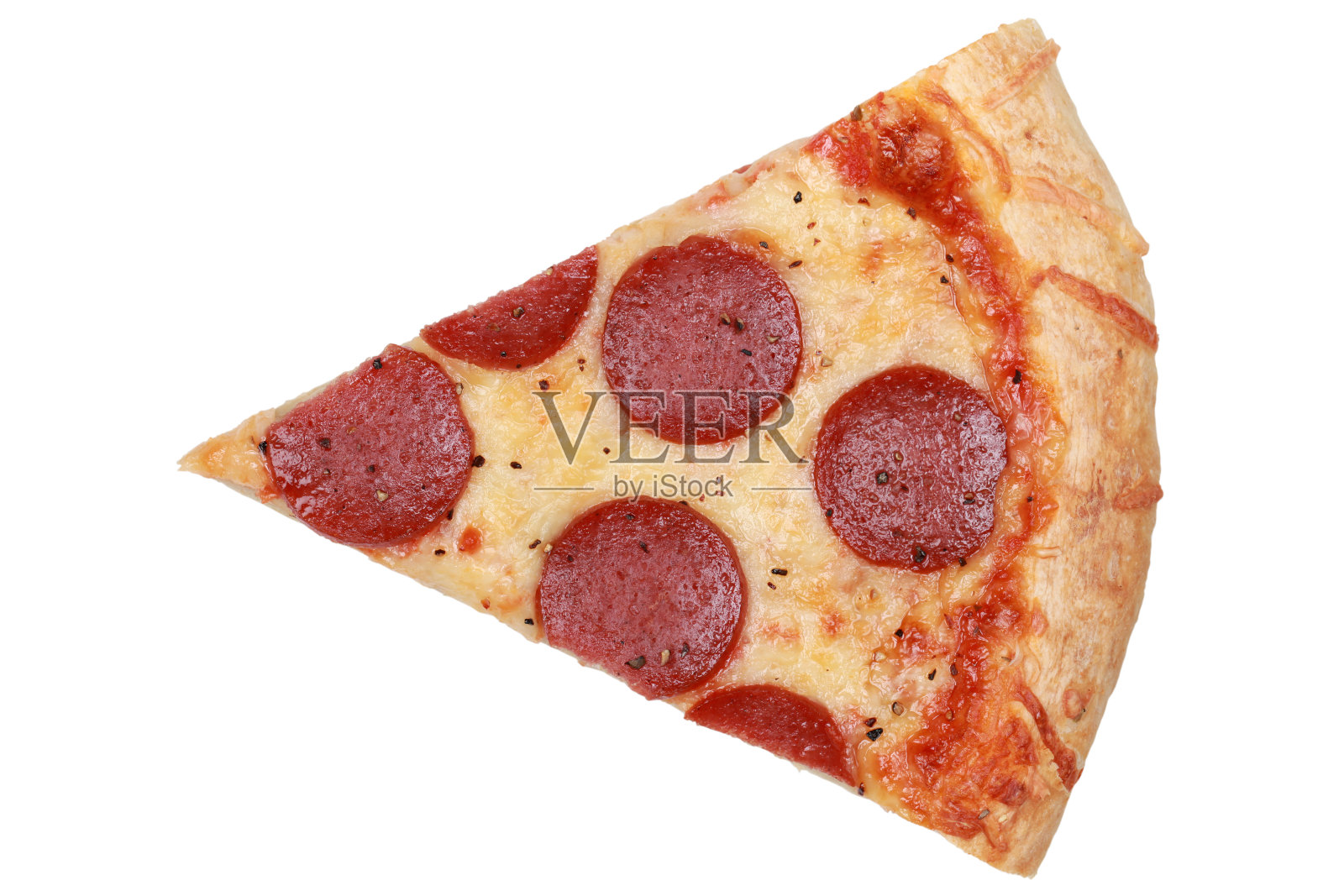 一片意大利辣香肠披萨照片摄影图片