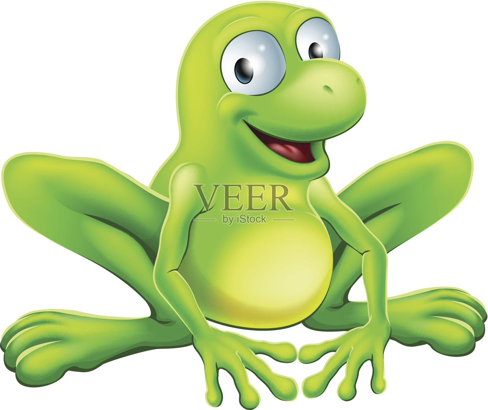 青蛙的吉祥物设计元素图片