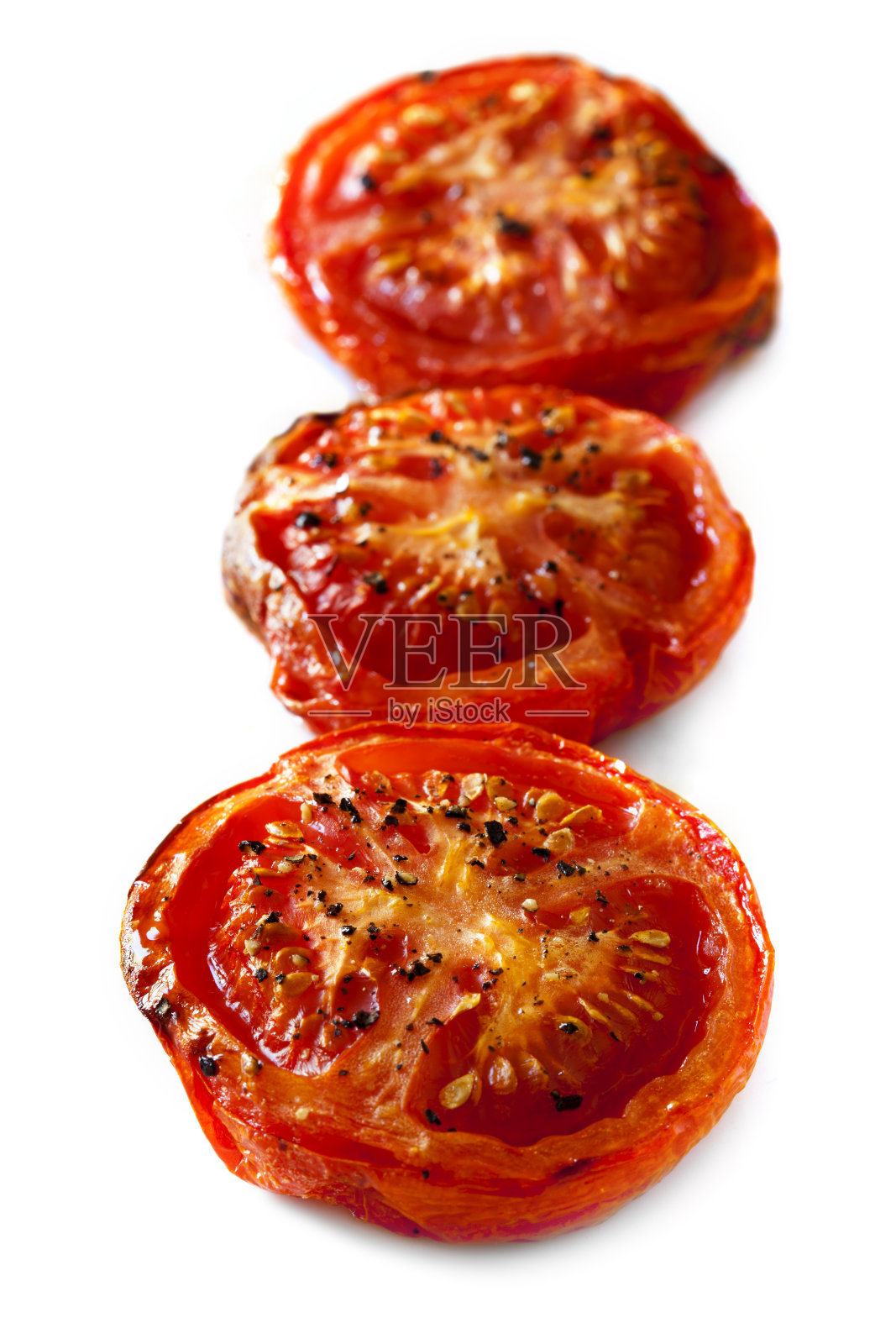 烤西红柿孤立照片摄影图片