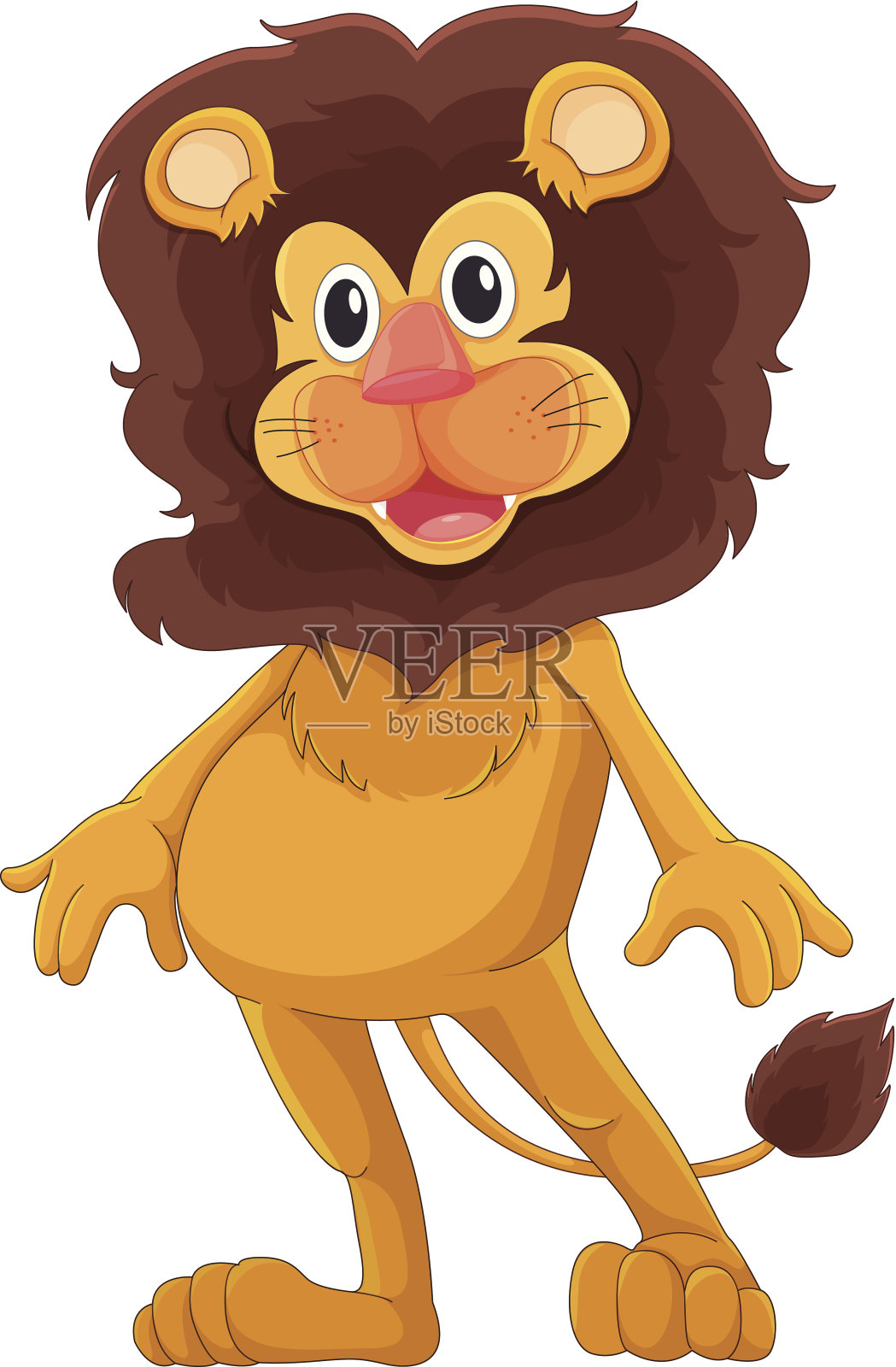 狮子插画图片素材