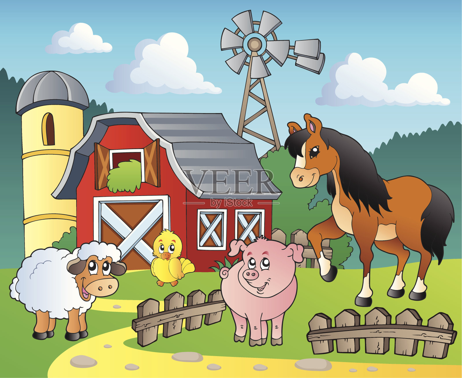 农场主题形象4插画图片素材