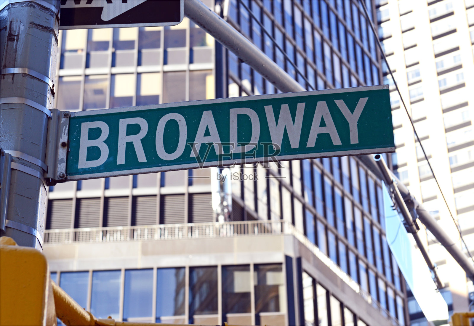 百老汇街标志，曼哈顿，纽约市照片摄影图片