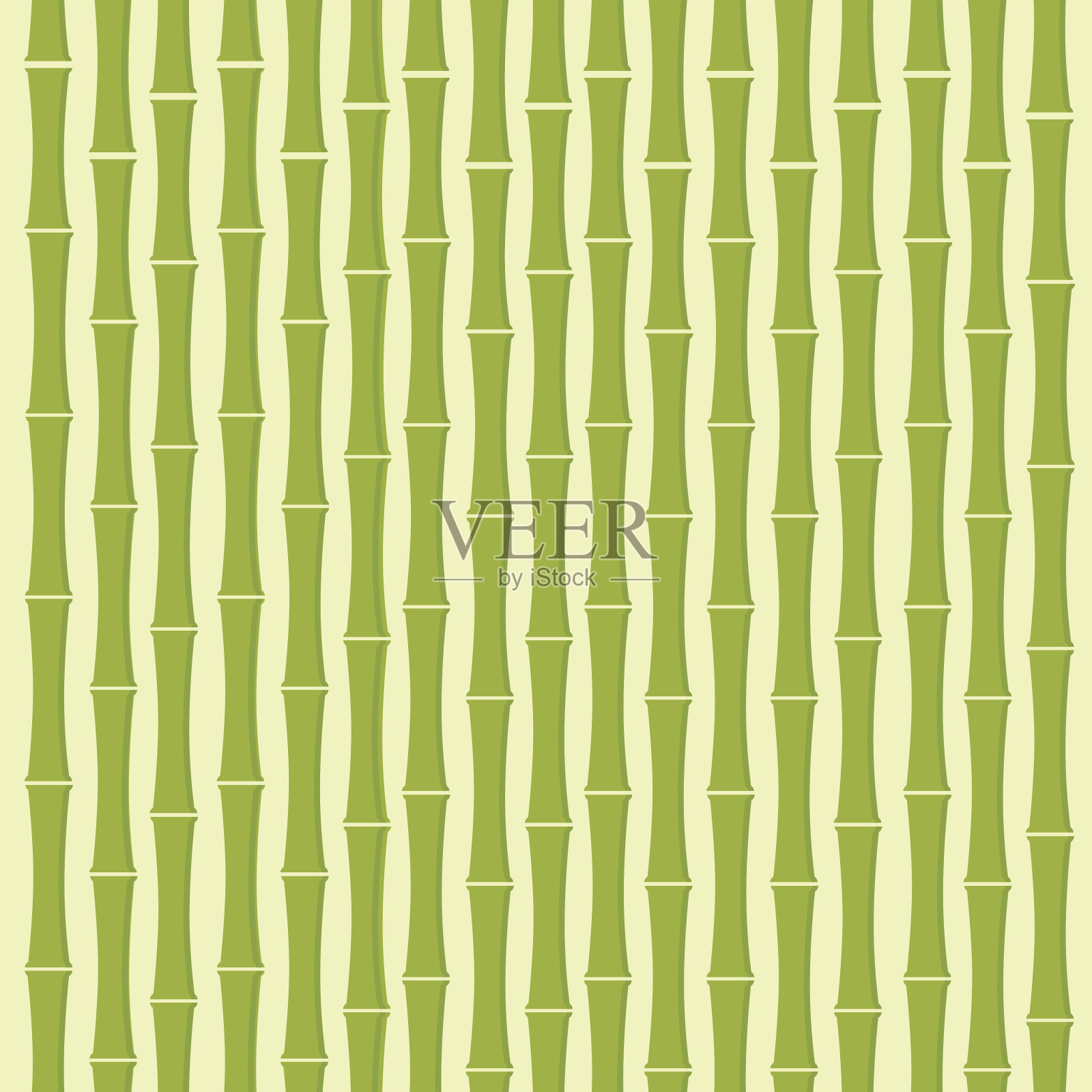 绿竹树背景平坦矢量设计元素图片