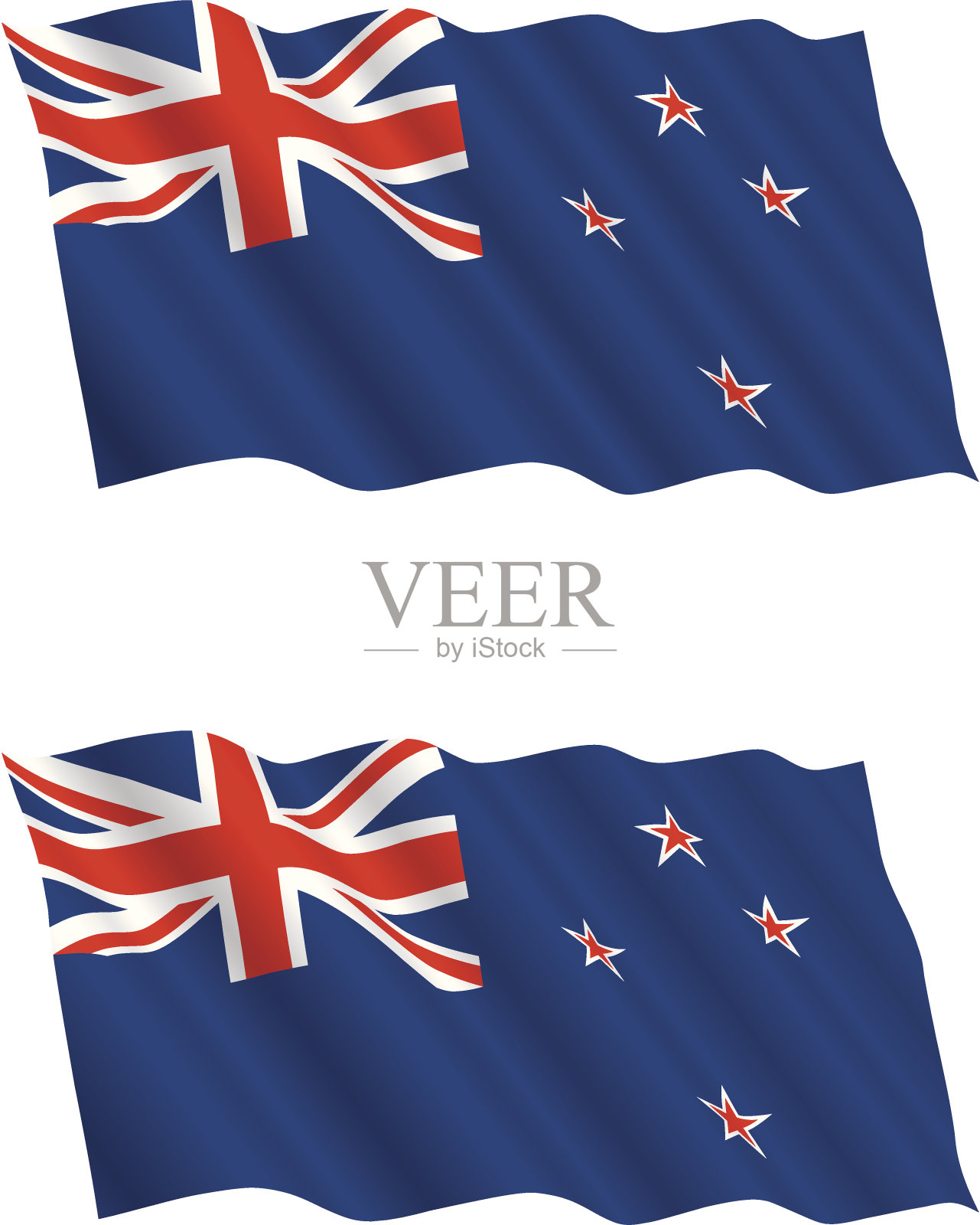 新西兰国旗迎风飘扬设计元素图片