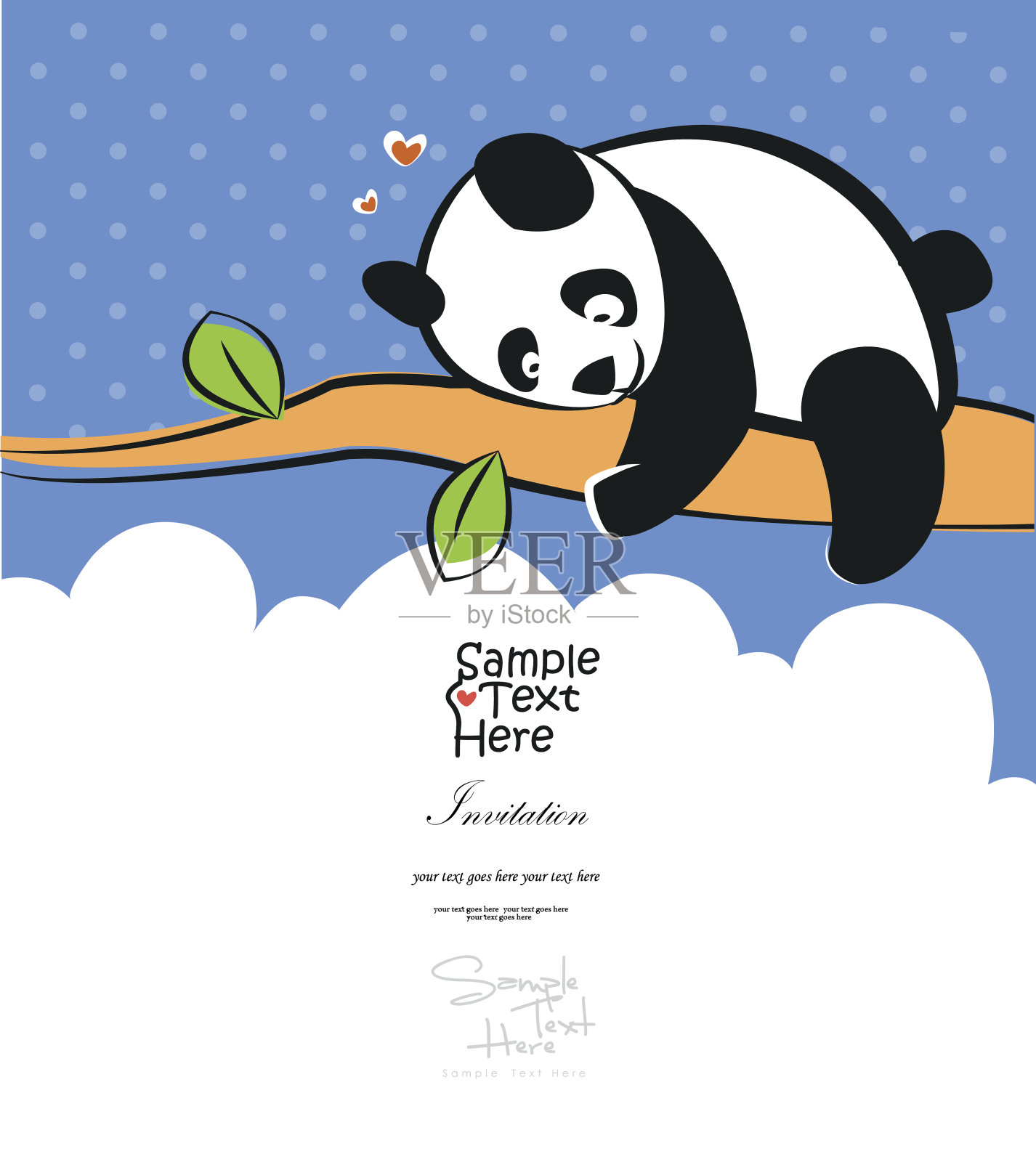 熊猫宝宝在爬树插画图片素材