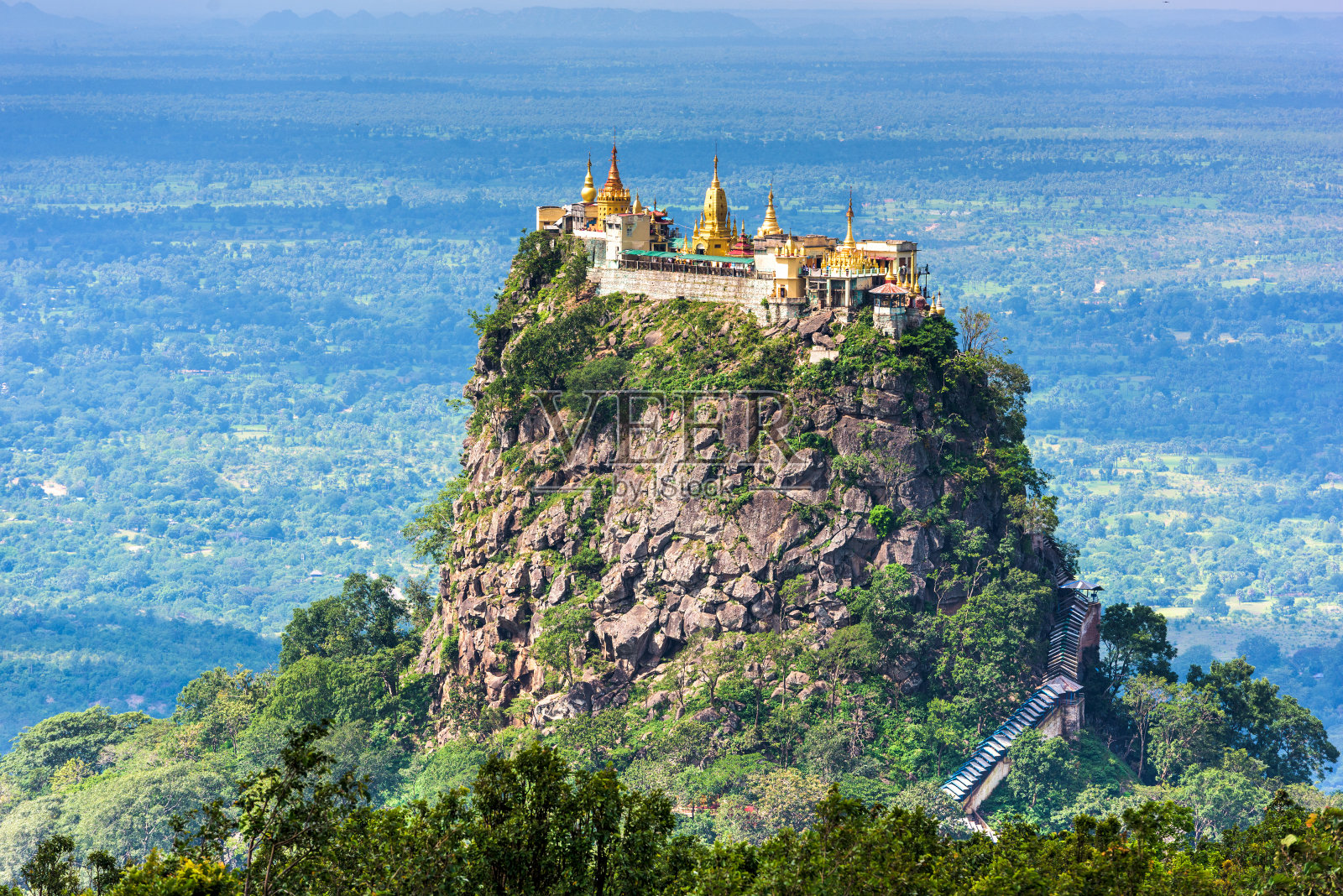 缅甸的波帕山照片摄影图片