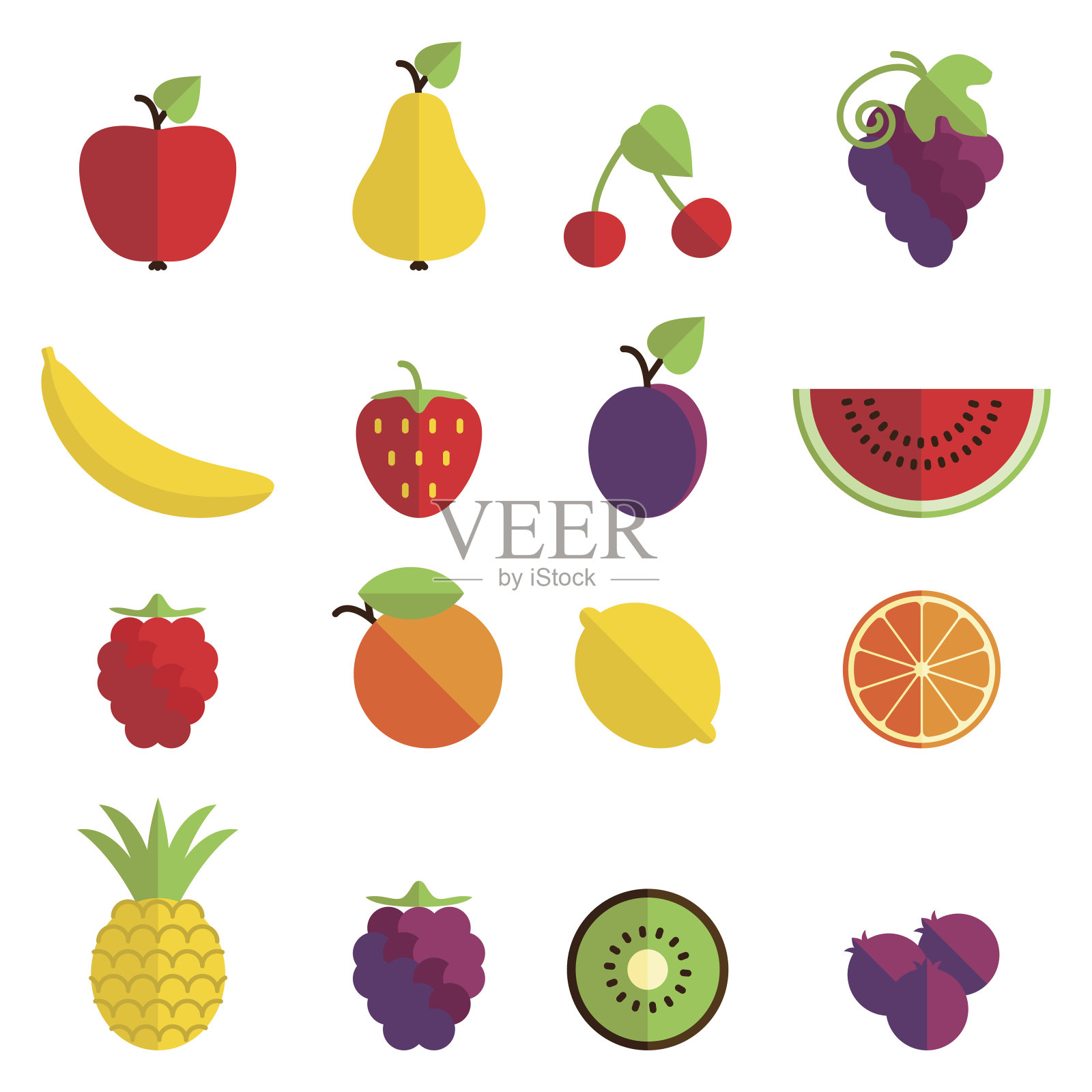 水果图标设计元素图片