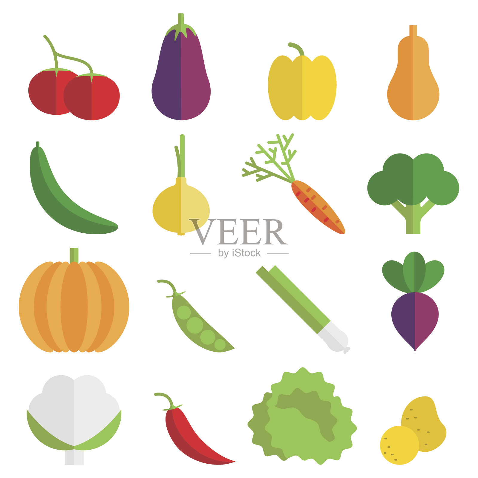 蔬菜的图标设计元素图片