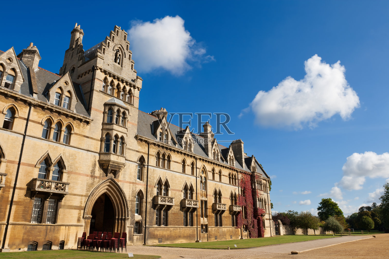 基督教堂学院。牛津大学,英国照片摄影图片
