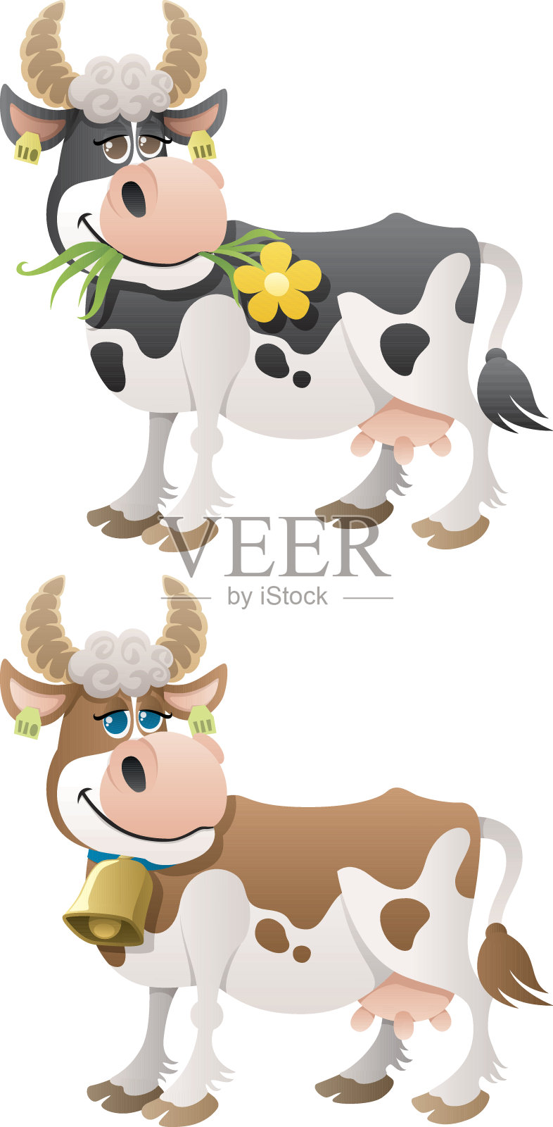 牛插画图片素材
