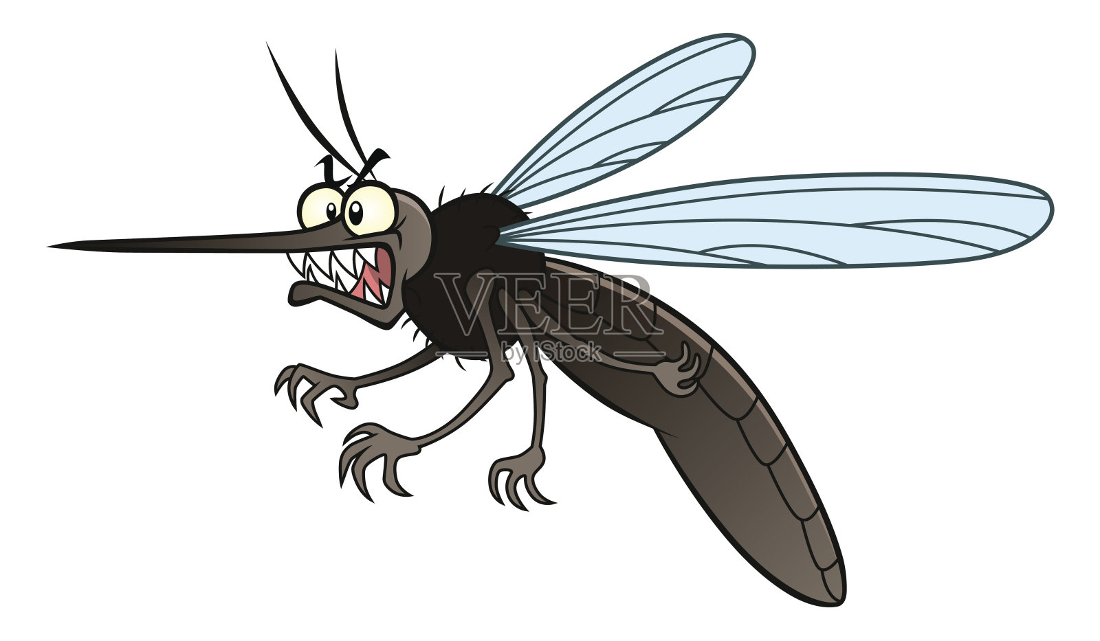 愤怒的蚊子设计元素图片