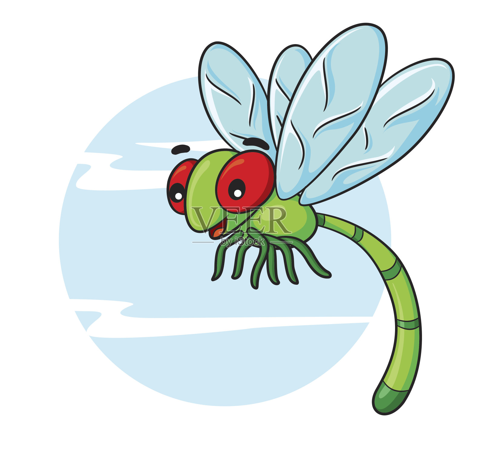 蜻蜓卡通设计元素图片