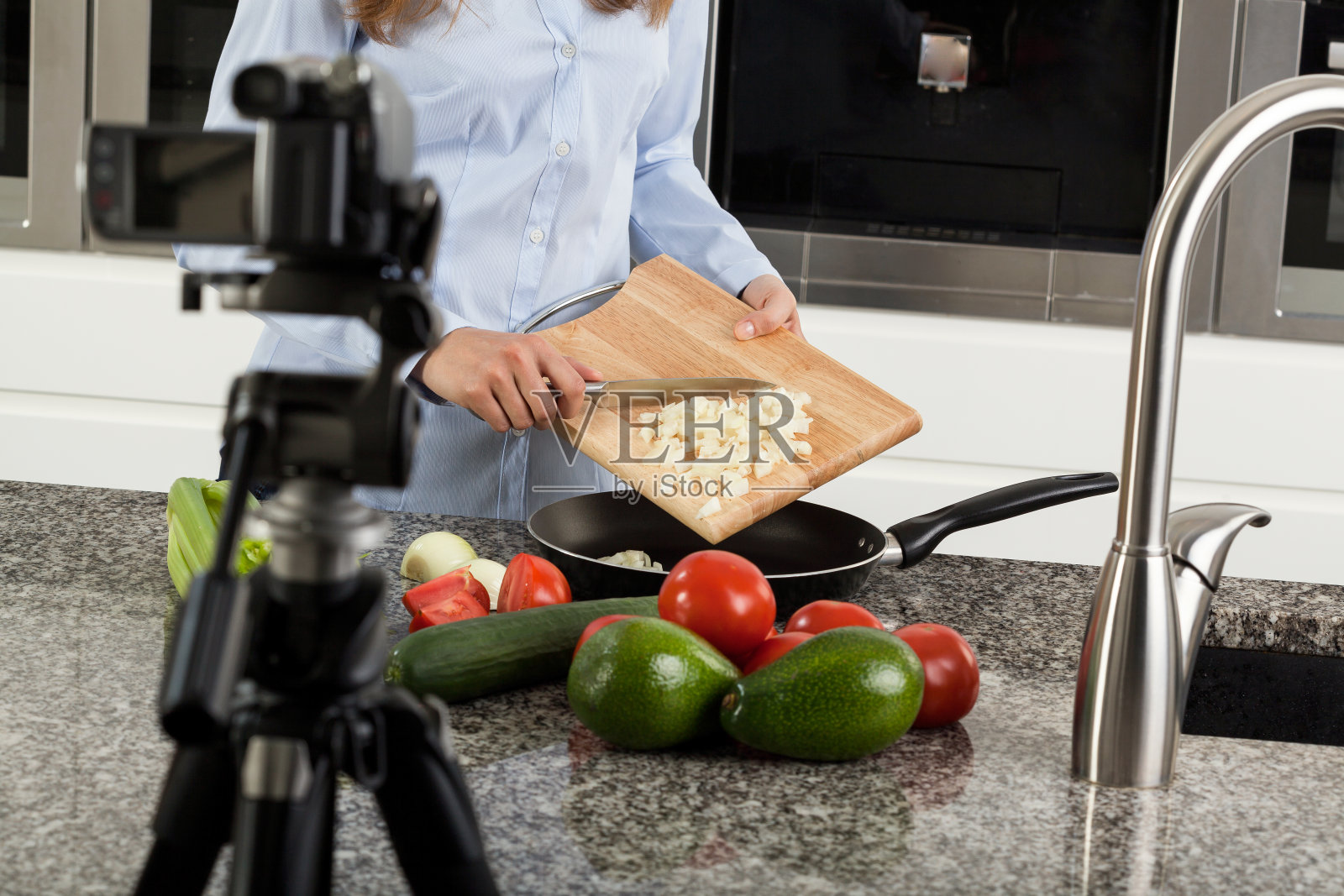 电视烹饪节目照片摄影图片