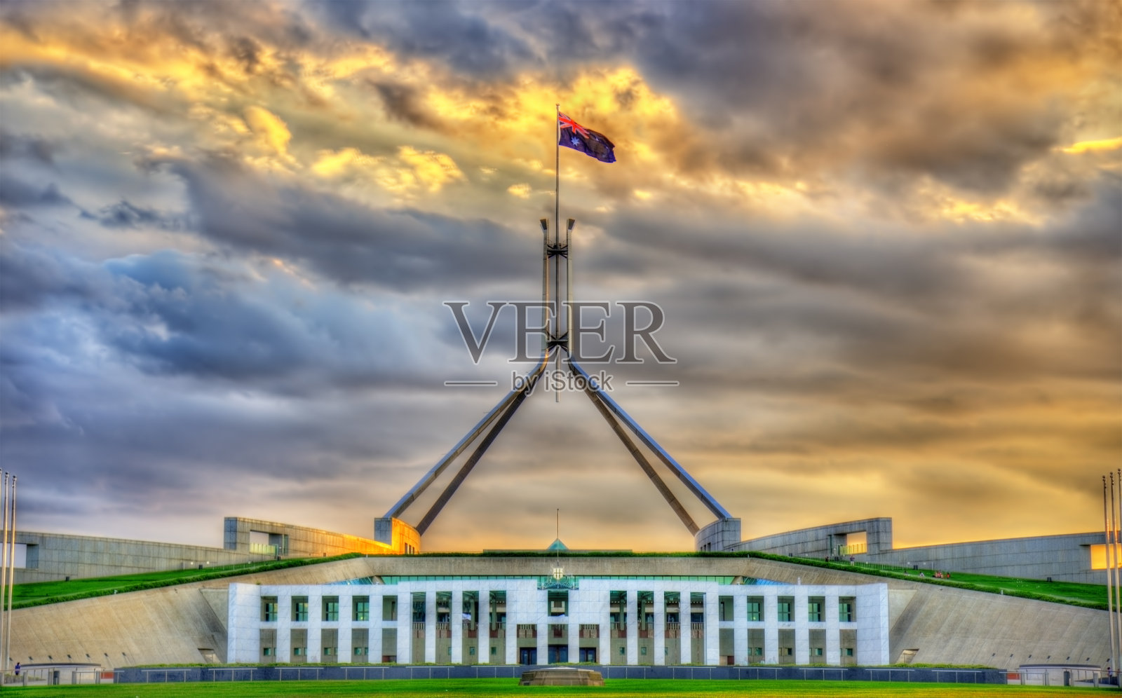 澳大利亚堪培拉议会大厦照片摄影图片
