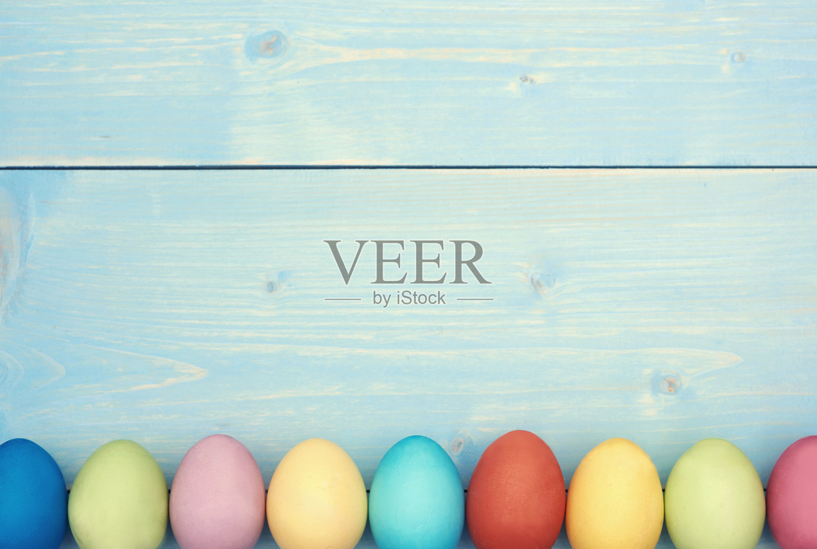 每个复活节彩蛋都有不同的颜色插画图片素材