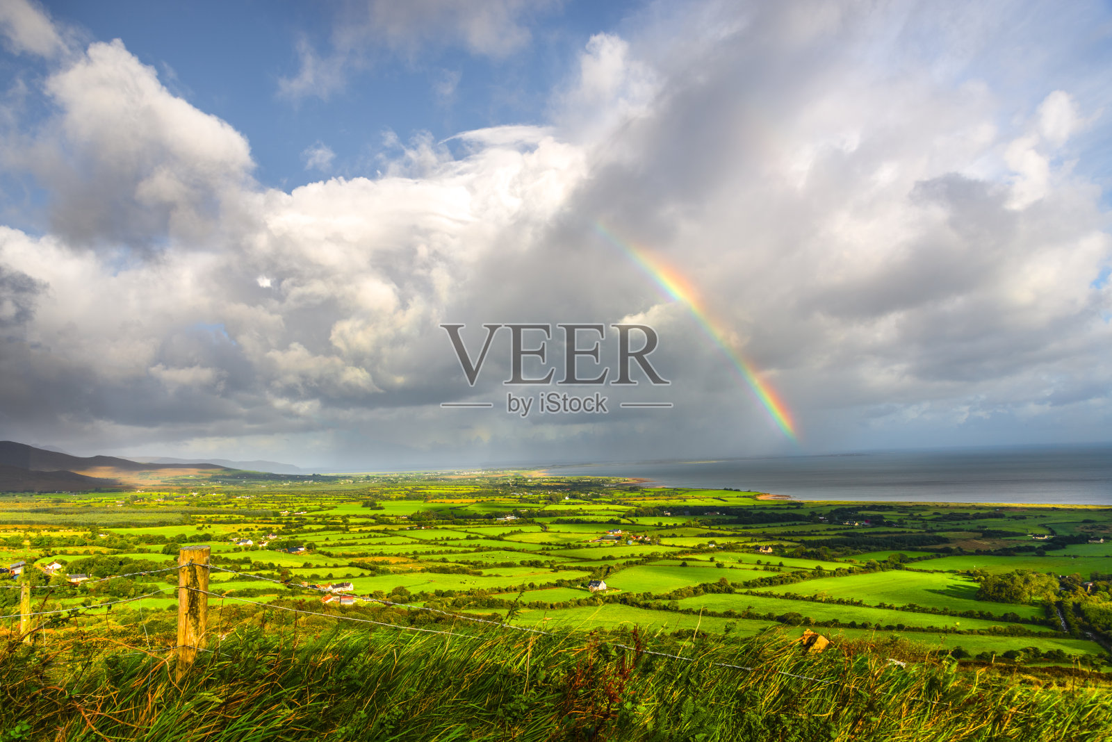 爱尔兰的彩虹照片摄影图片