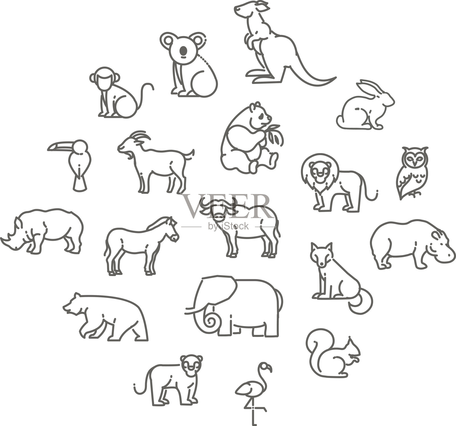 动物图标插画图片素材