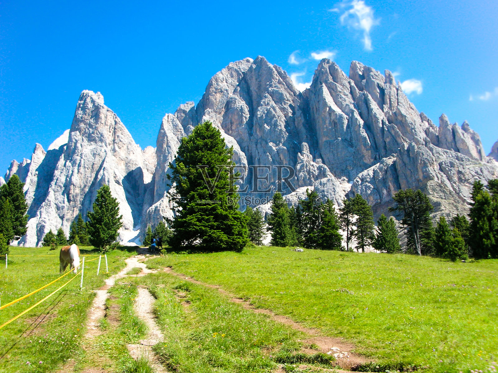 意大利Dolomites的Odle山群照片摄影图片