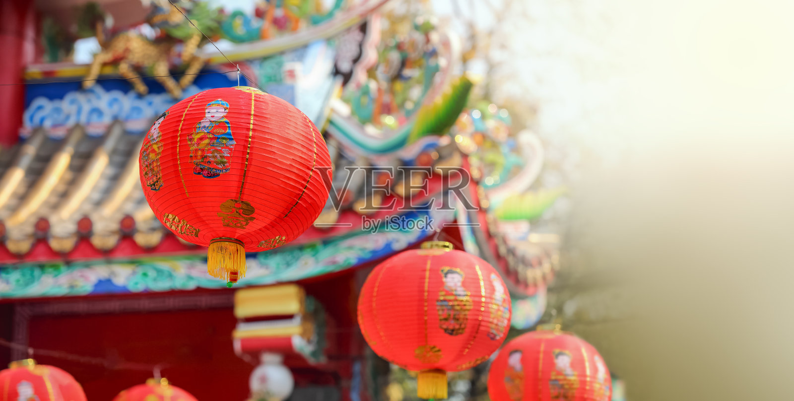 中国新年花灯照片摄影图片