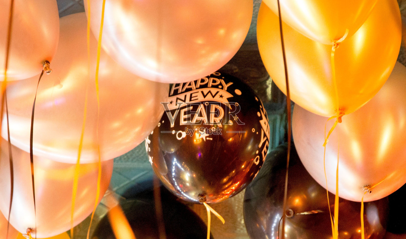 新年气球照片摄影图片