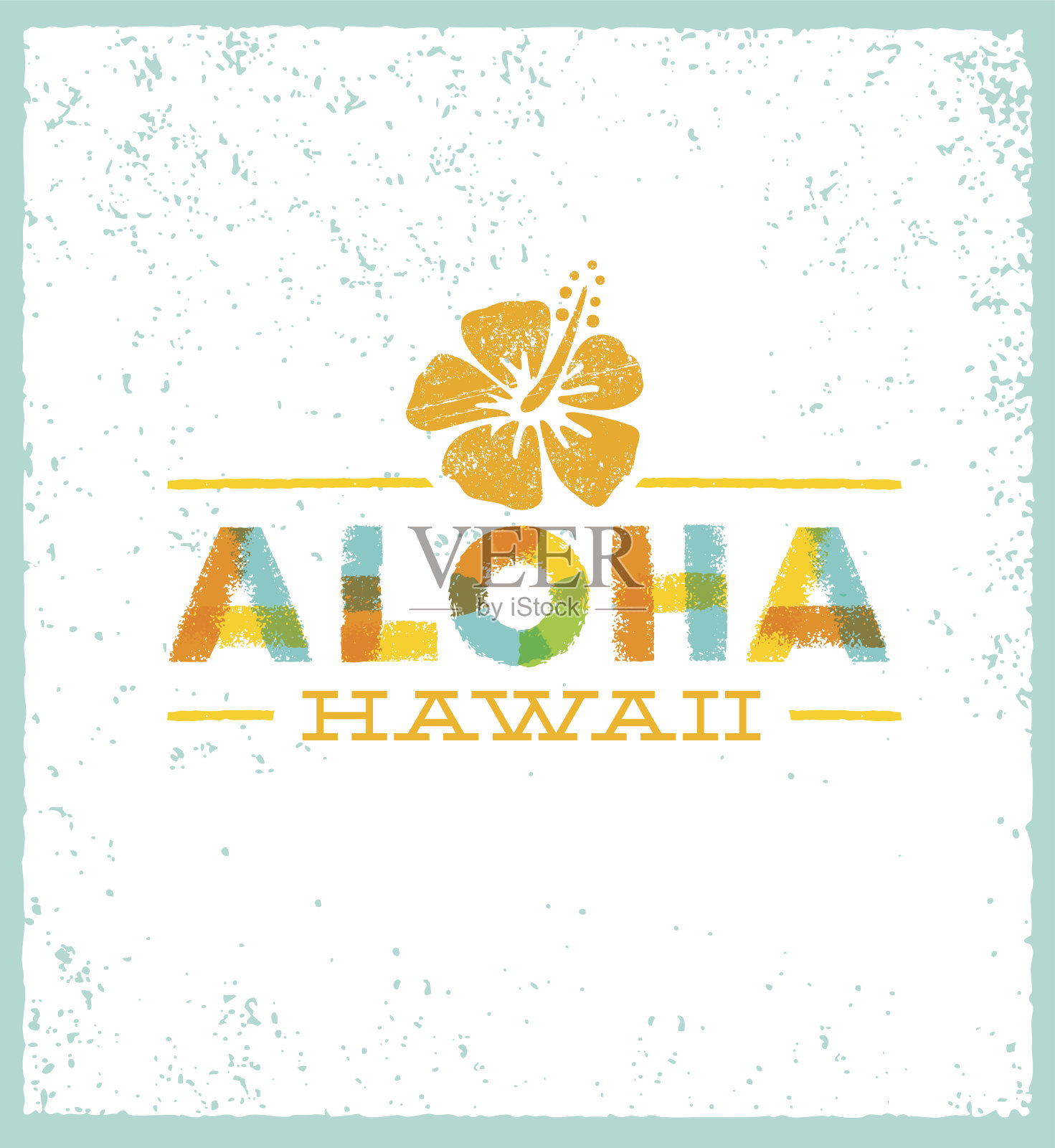 夏威夷创意夏季海滩热带矢量设计元素插画图片素材