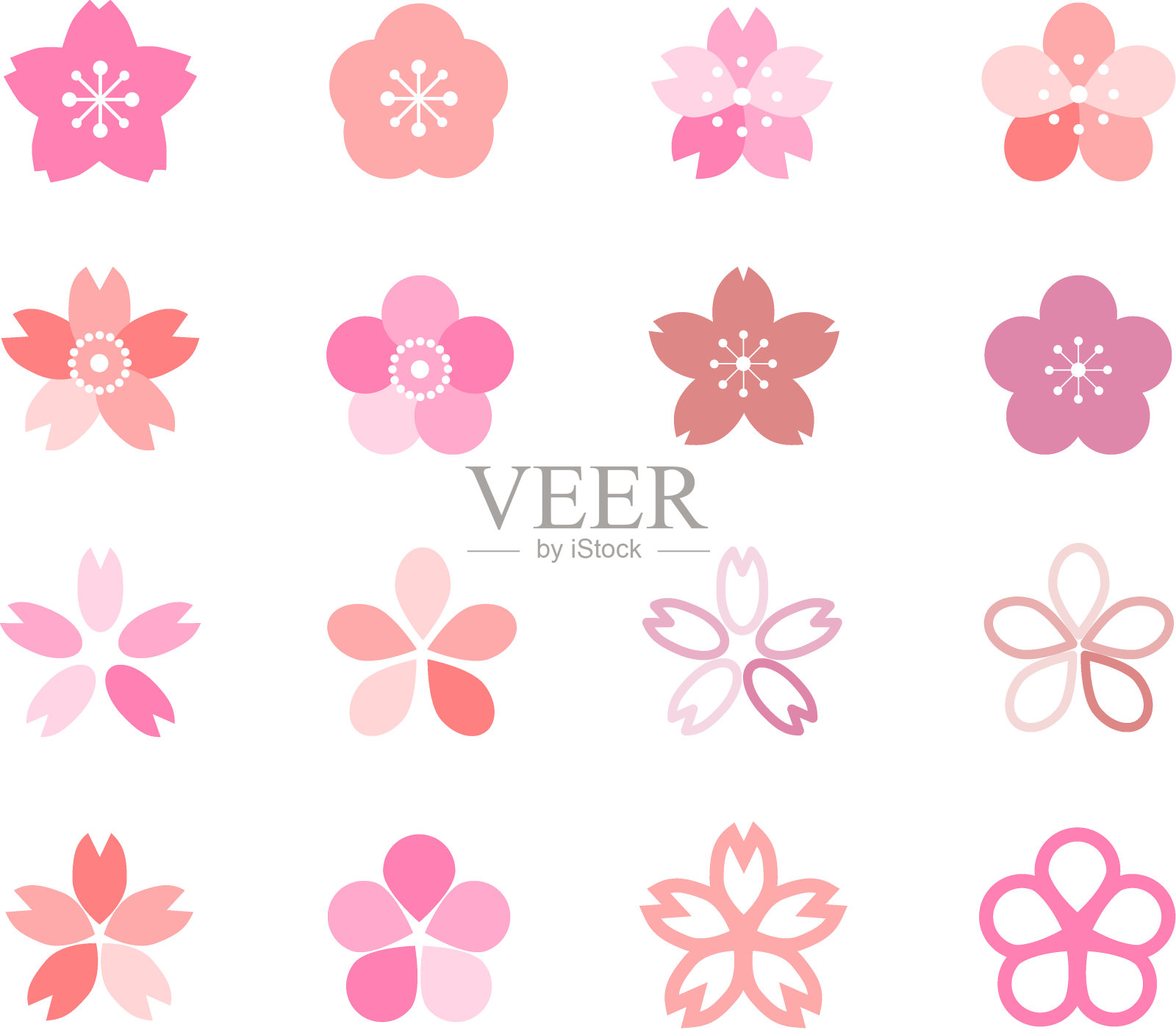 樱花的象征设计元素图片