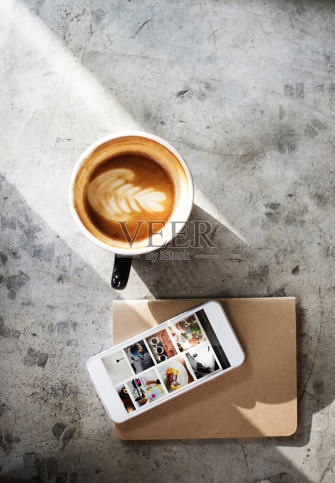 咖啡饮料连接数据咖啡休闲概念照片摄影图片