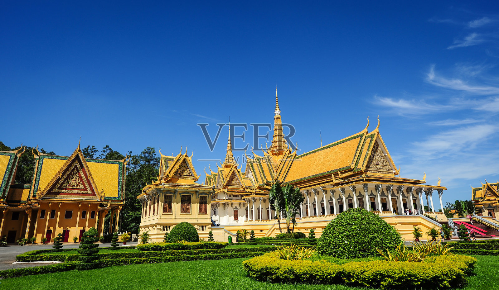 柬埔寨金边的皇宫照片摄影图片