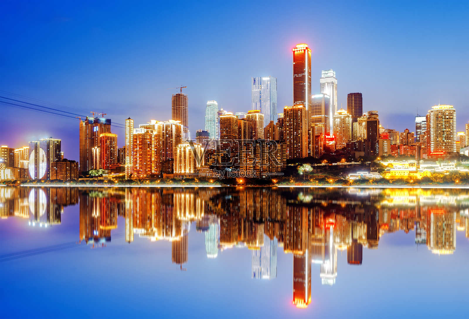 中国重庆城市灯光照片摄影图片