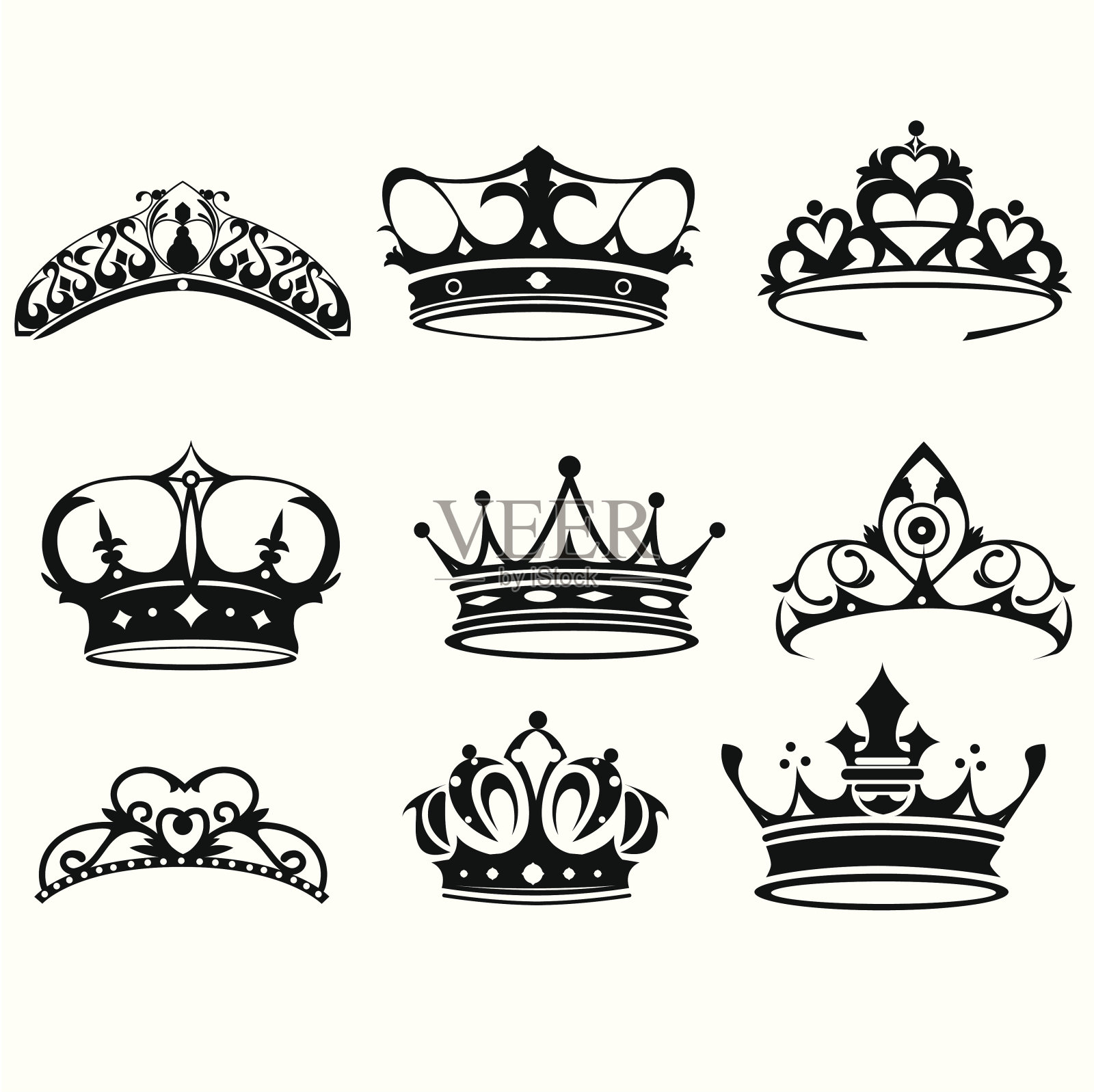 皇冠的图标插画图片素材