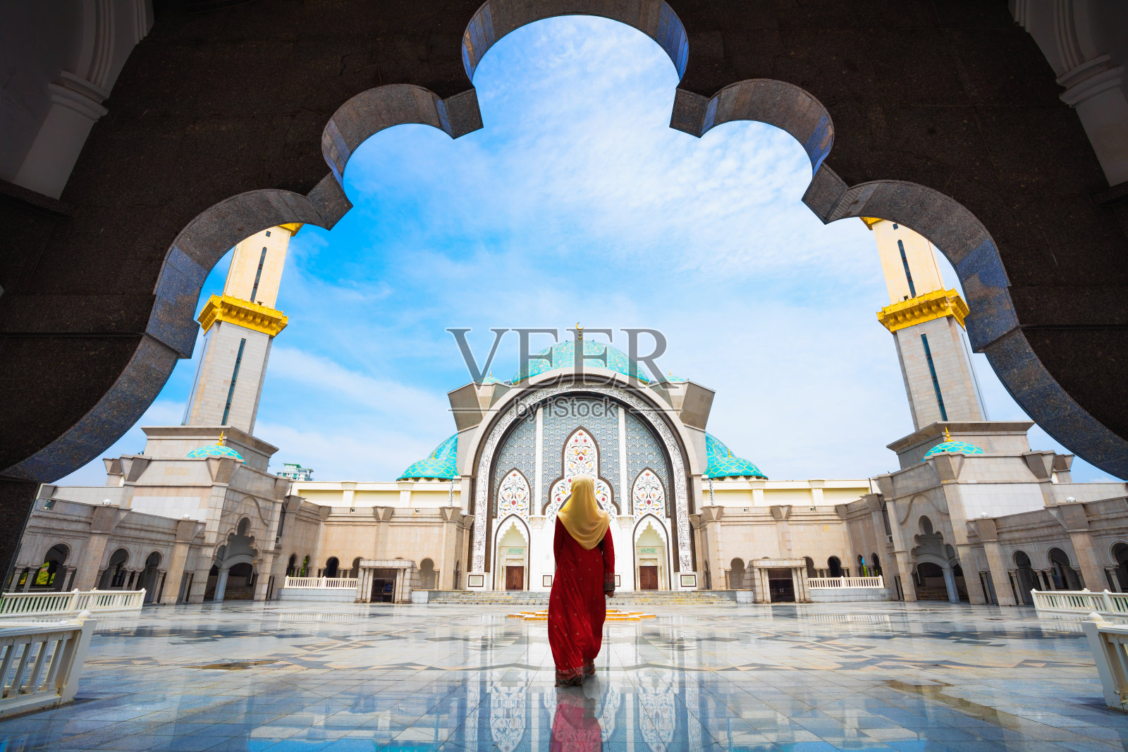马来西亚清真寺照片摄影图片