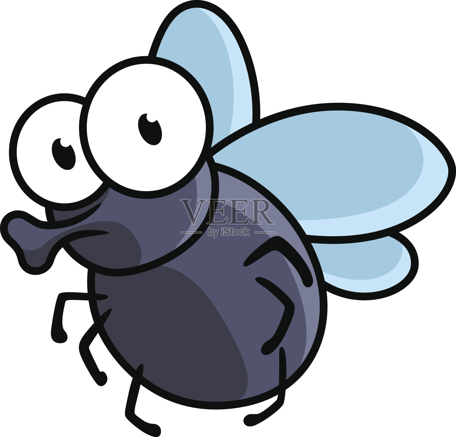 可爱的卡通小飞虫设计元素图片