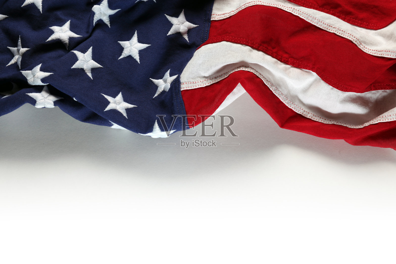 美国国旗为阵亡将士纪念日或7月4日照片摄影图片