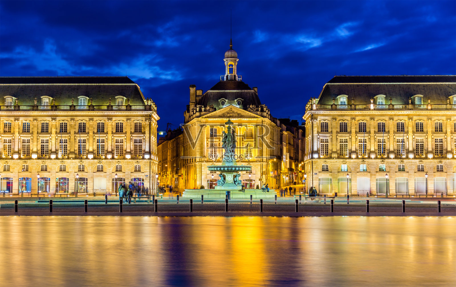 法国波尔多的交易所广场照片摄影图片