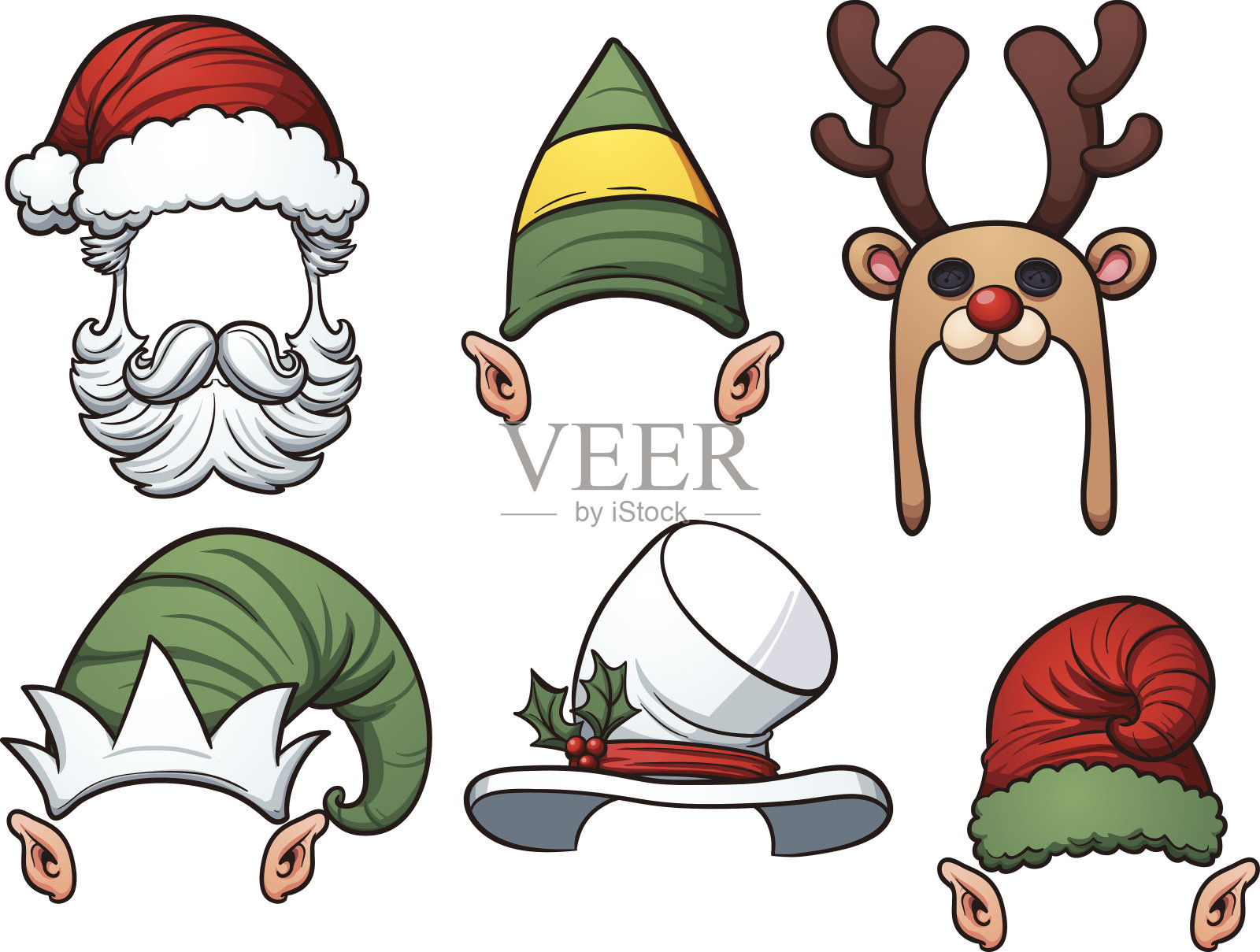 圣诞帽插画图片素材