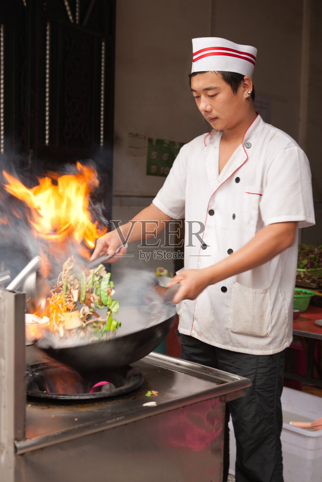 中国厨师照片摄影图片
