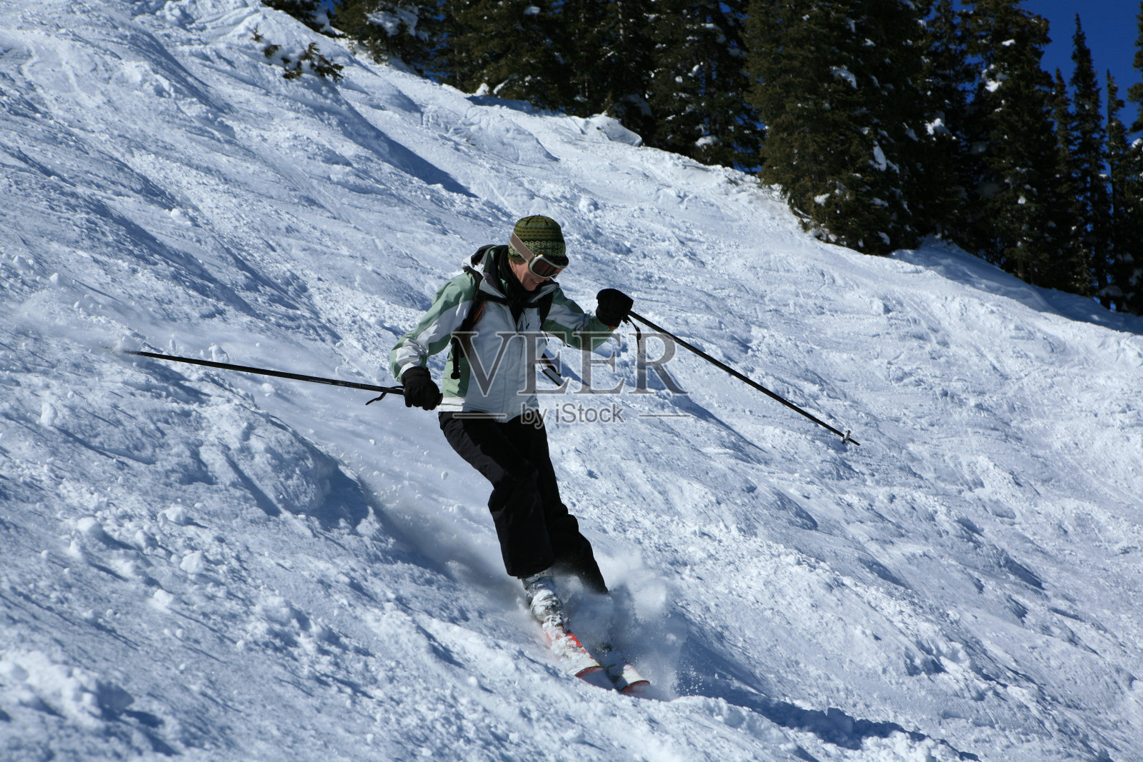 专家女人滑雪照片摄影图片