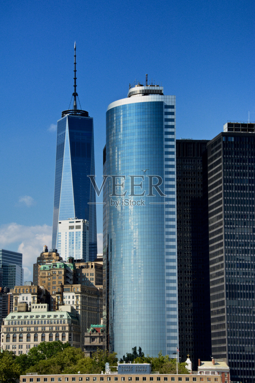 世界贸易中心一号，纽约市曼哈顿下城照片摄影图片