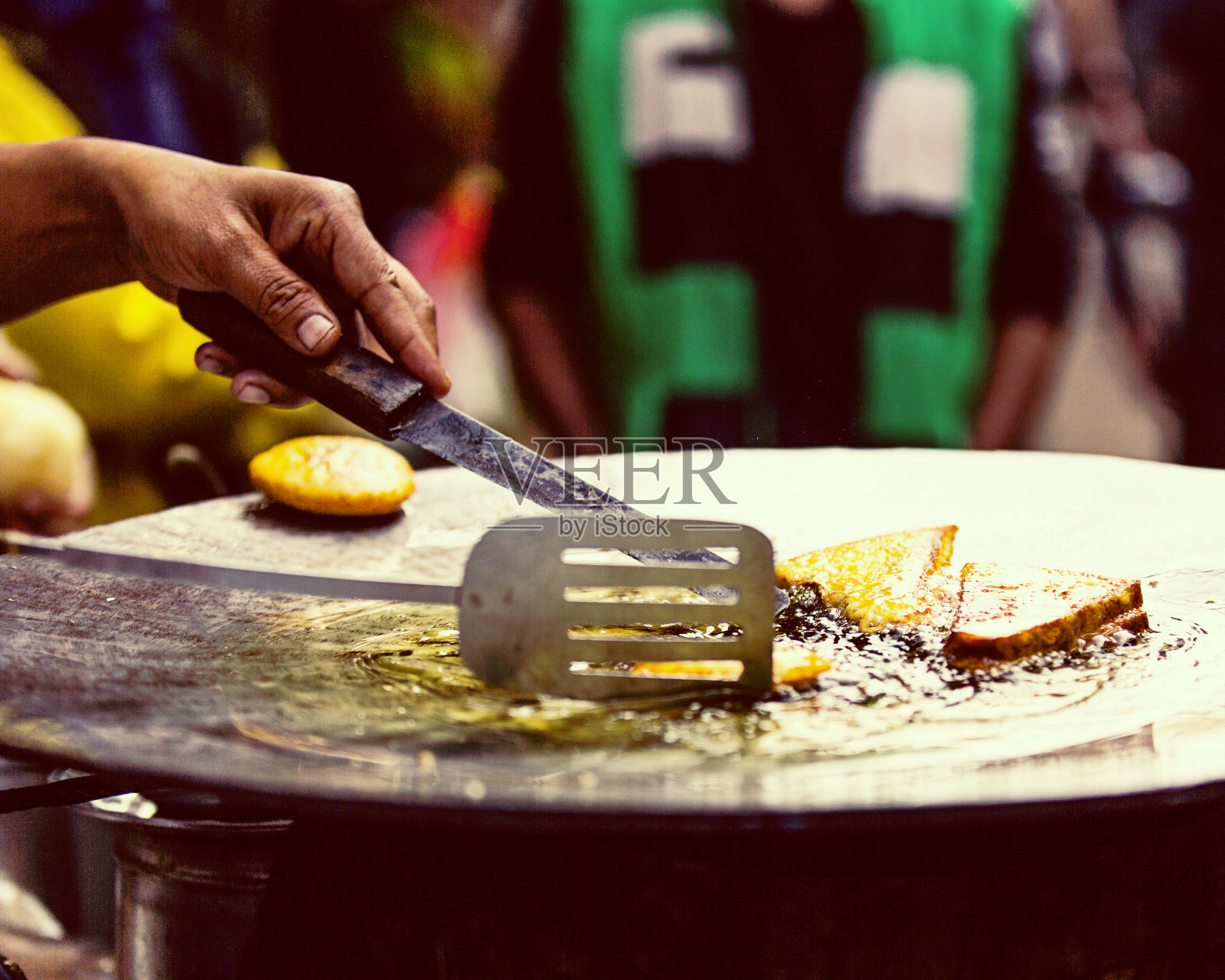 印度街头的食物照片摄影图片