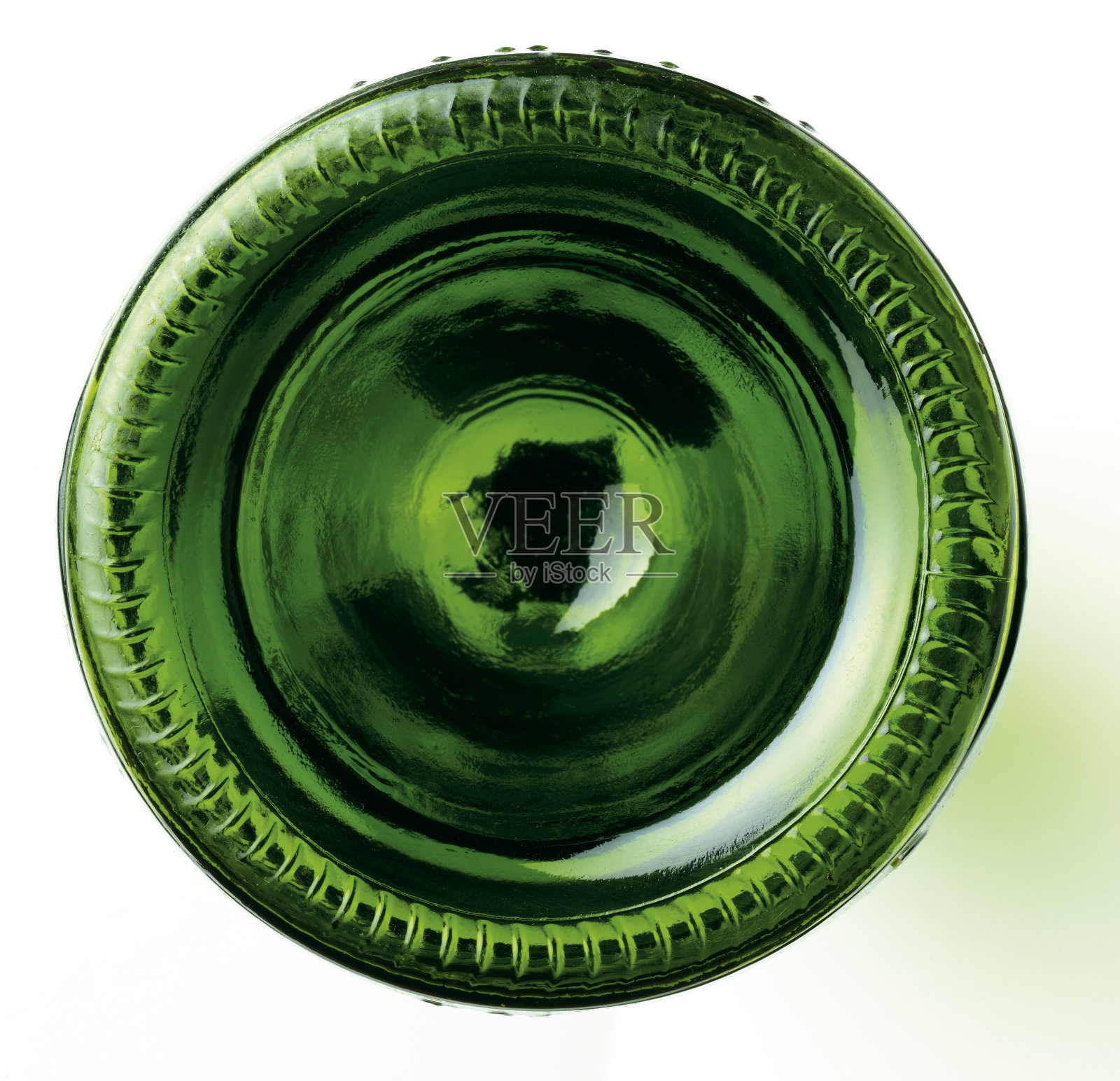 绿色酒瓶底照片摄影图片