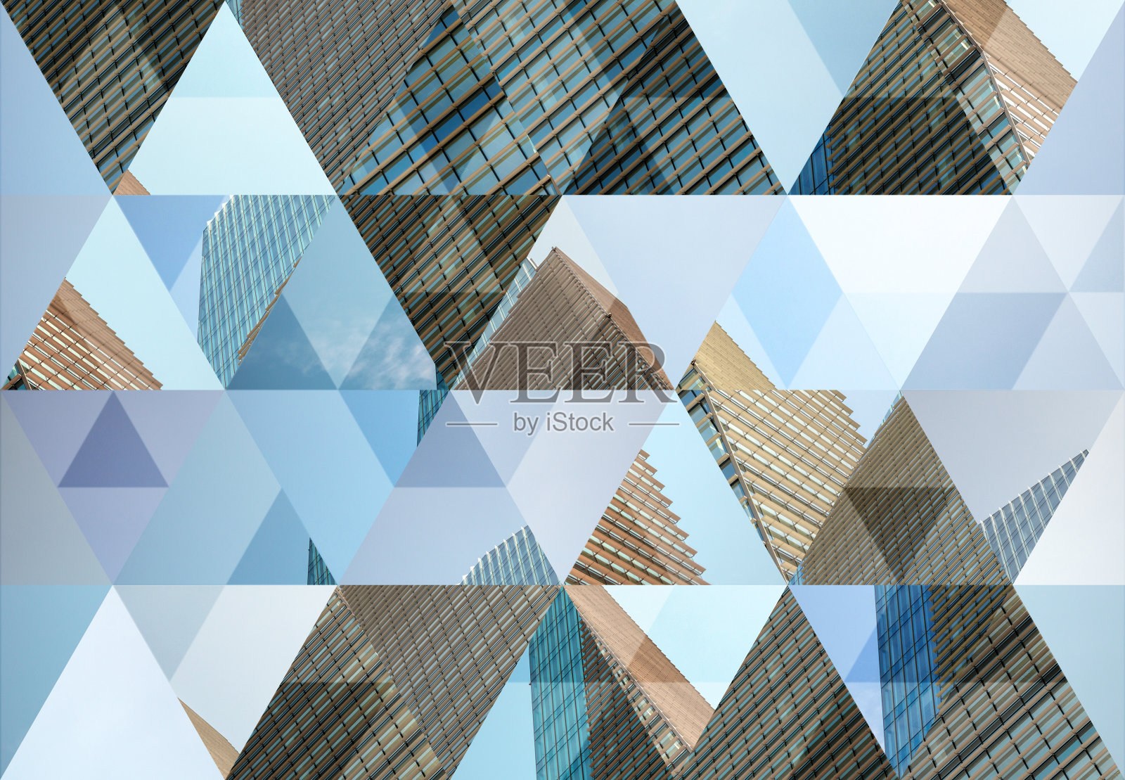 抽象的三角形背景:米兰的现代建筑照片摄影图片