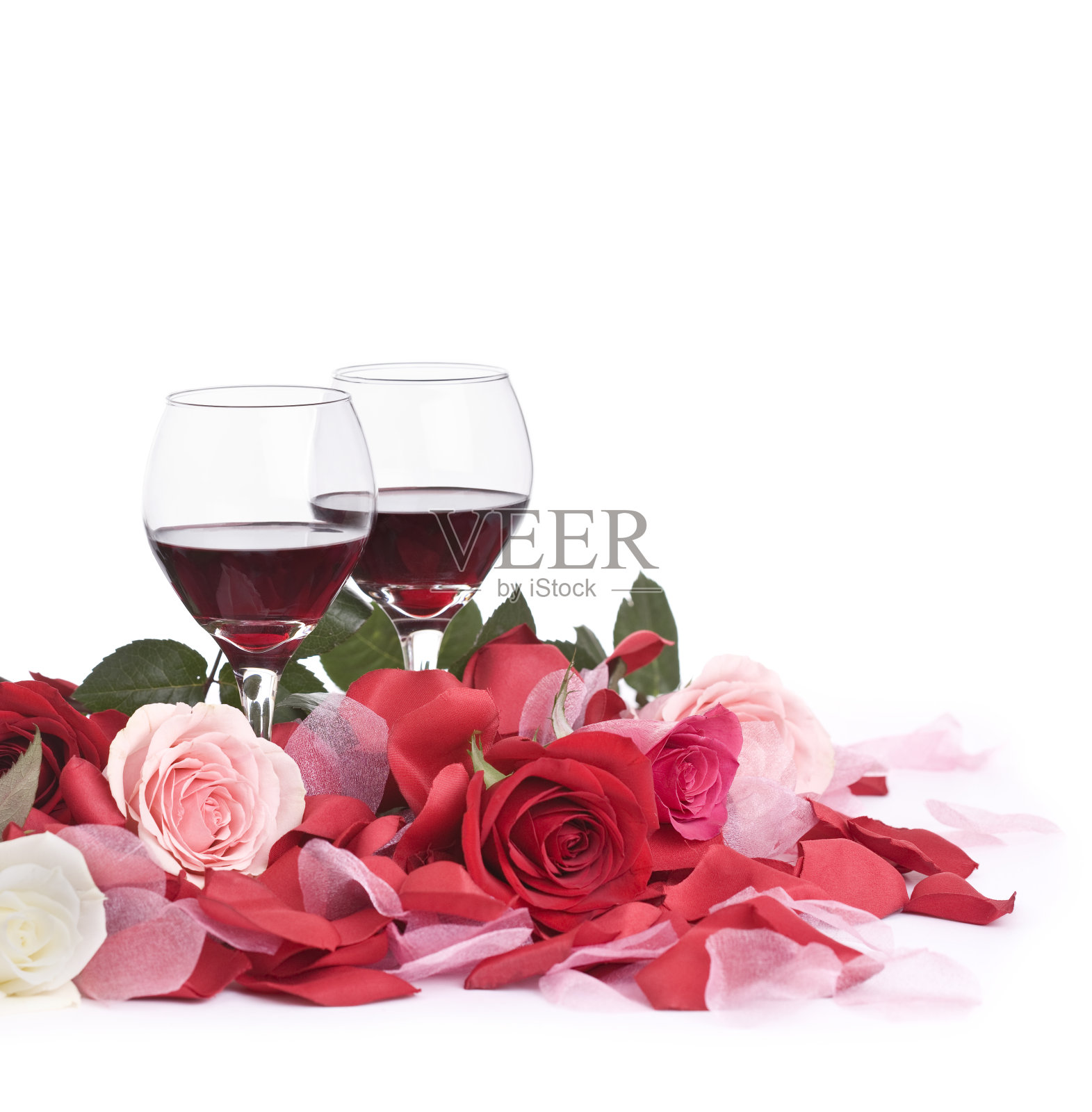 红酒和玫瑰照片摄影图片