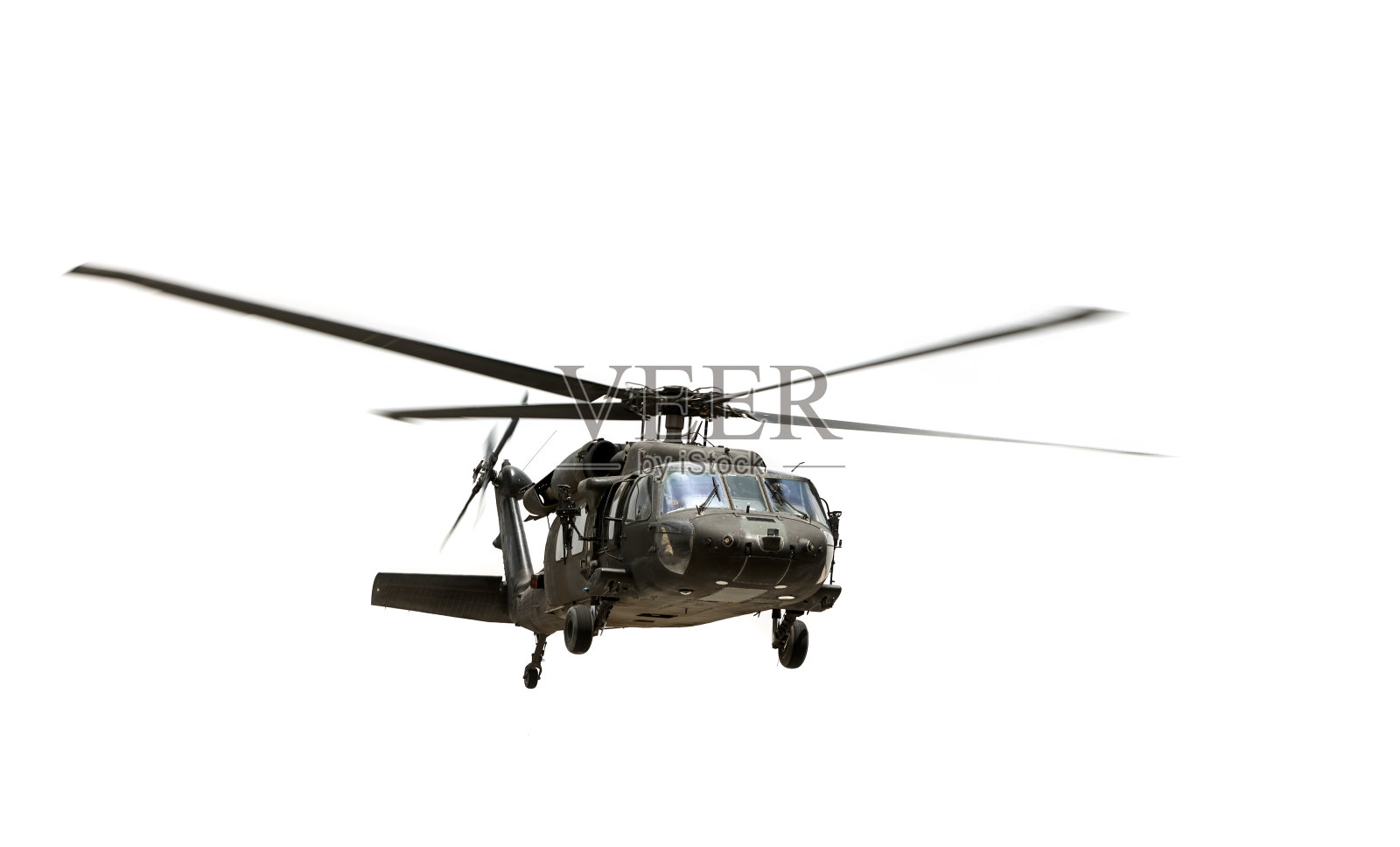 军用直升机被白色隔离照片摄影图片