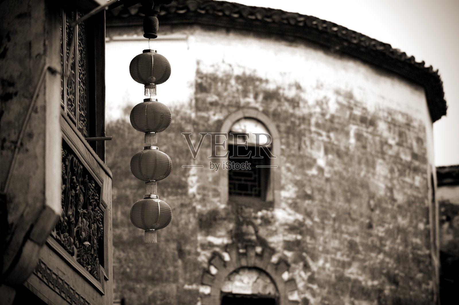 传统的中国灯笼照片摄影图片