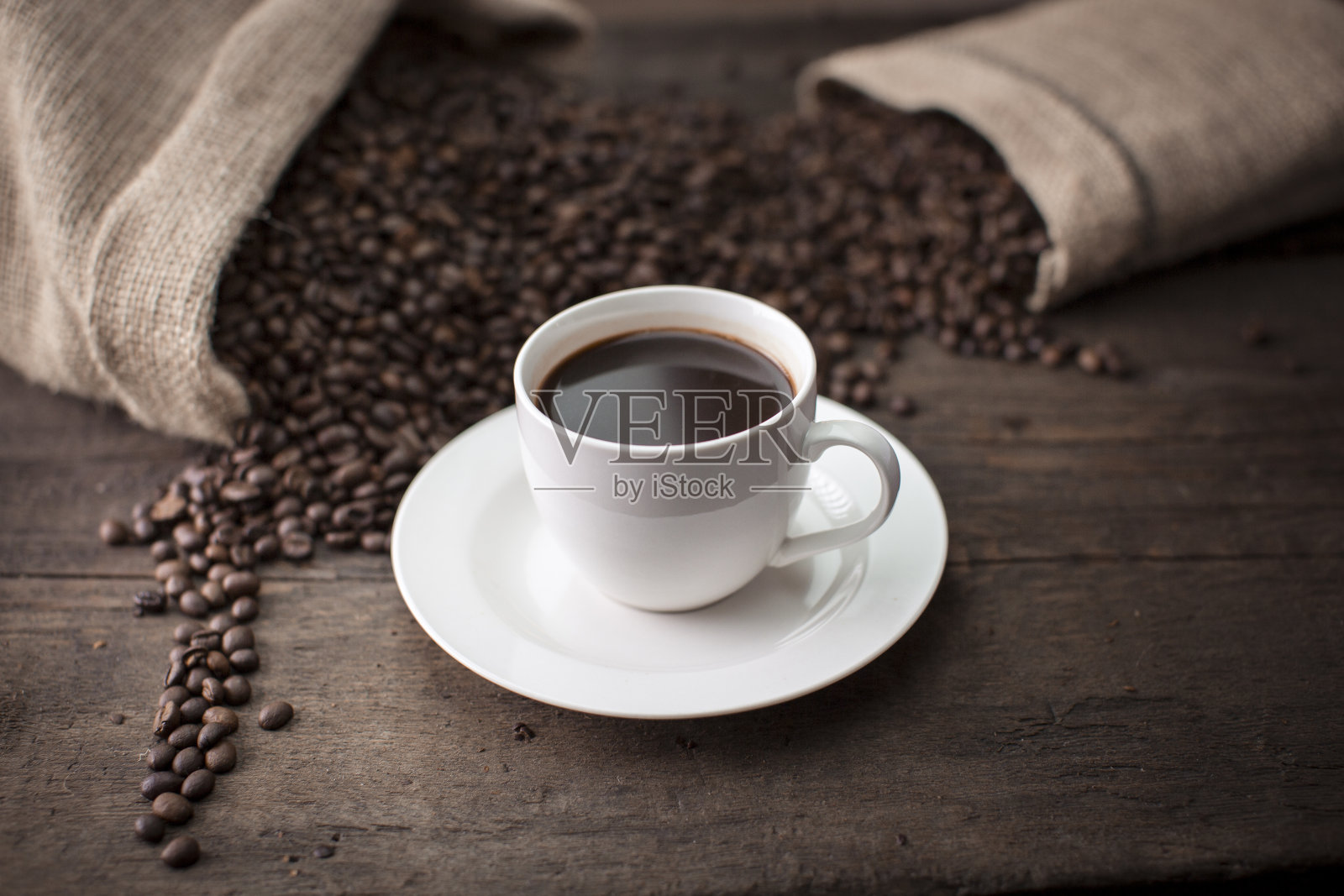 咖啡和咖啡豆照片摄影图片