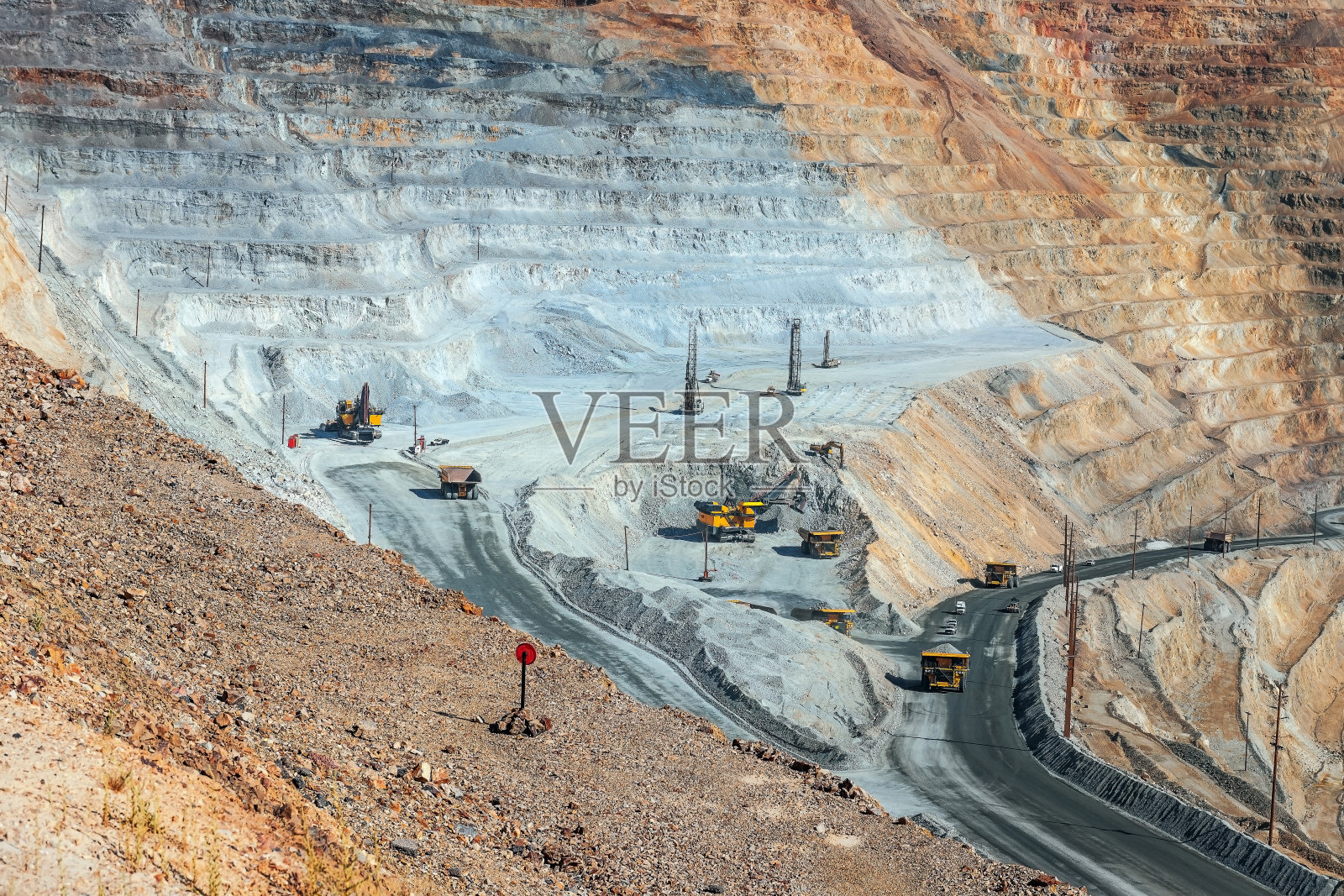 美国犹他州露天铜矿照片摄影图片