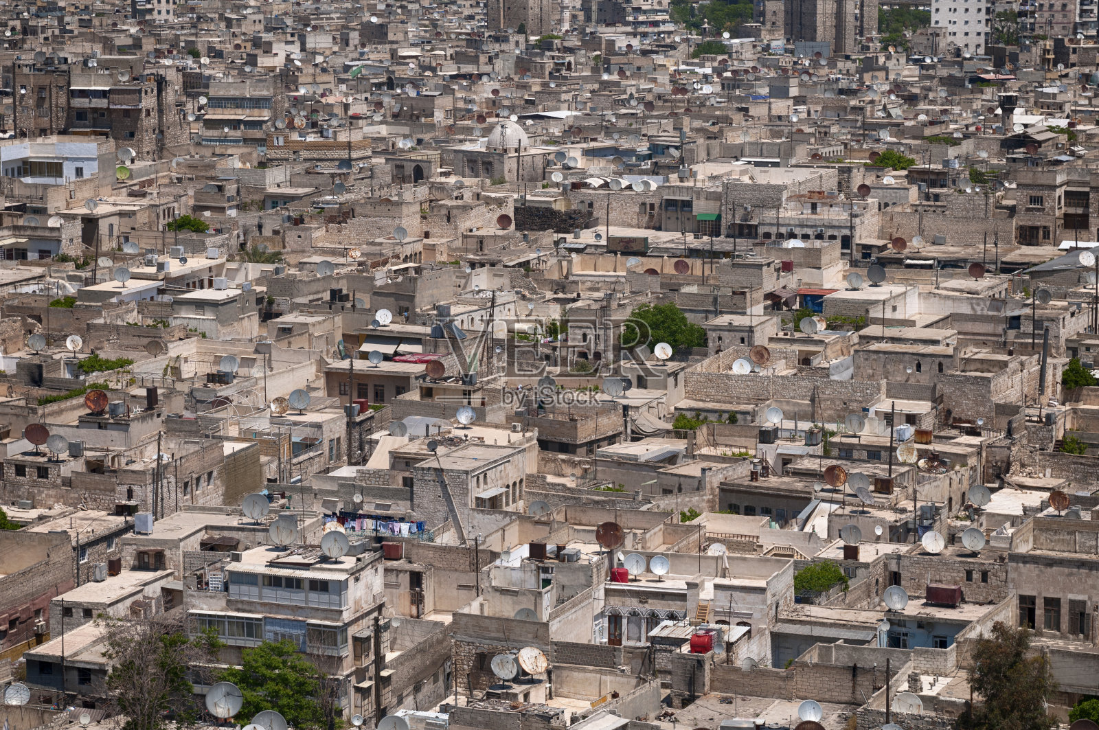 叙利亚阿勒颇的城市景观照片摄影图片