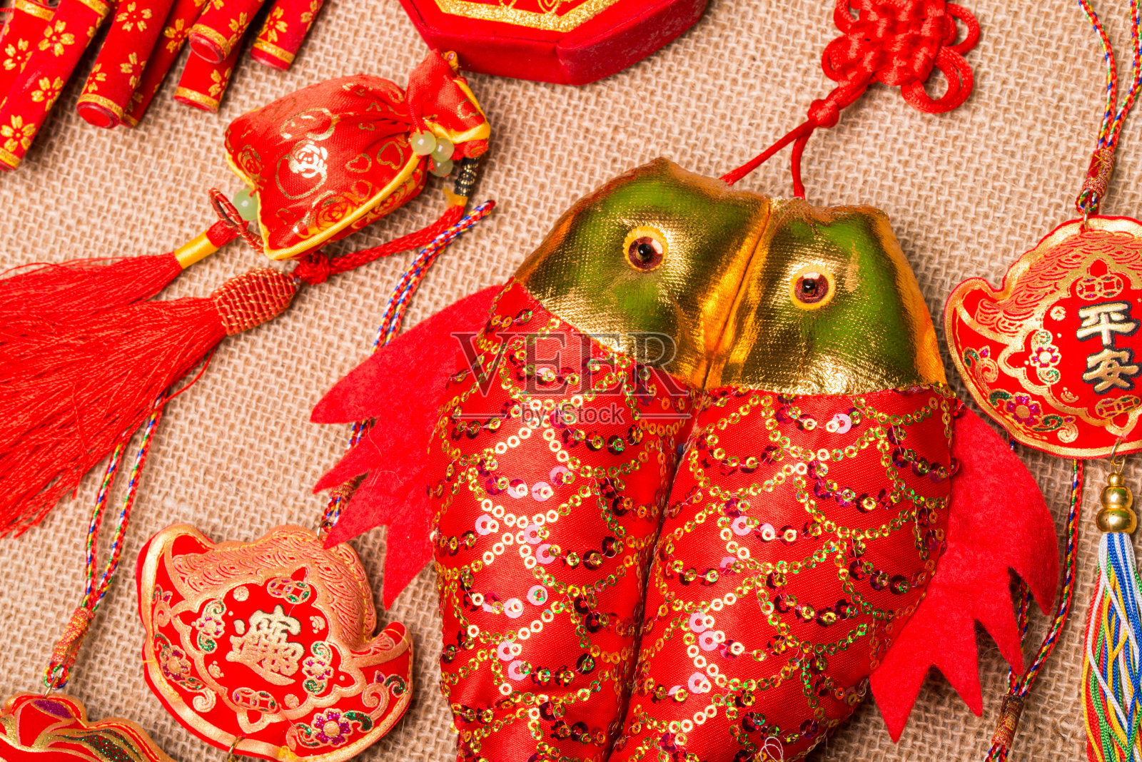 中国新年的装饰。照片摄影图片
